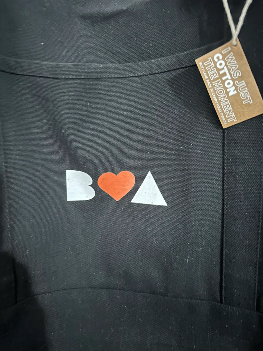 Black Cotton Tote Bag - image indicator(2)