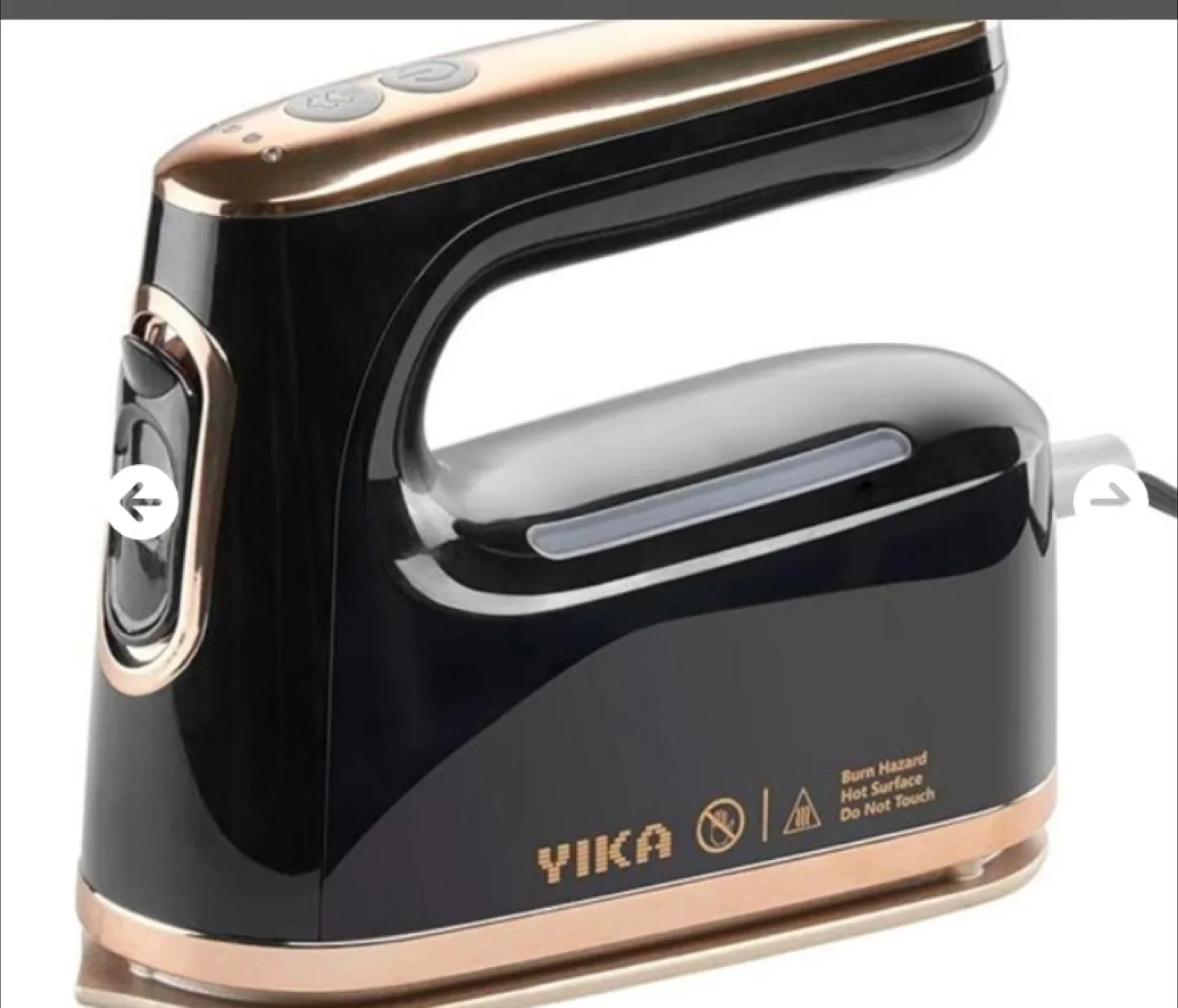 ❤️YIKA Portable Garment Steamer - Black/Gold thumbnail