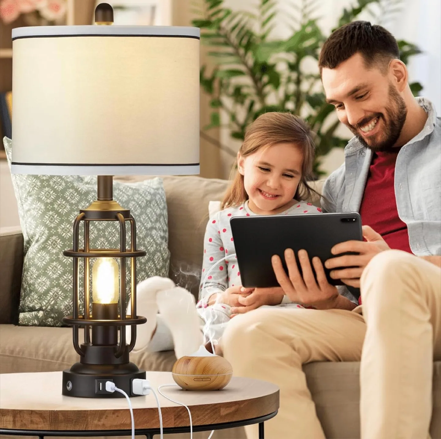 Set of 2 Industrial Cage Lamps image indicator(7)