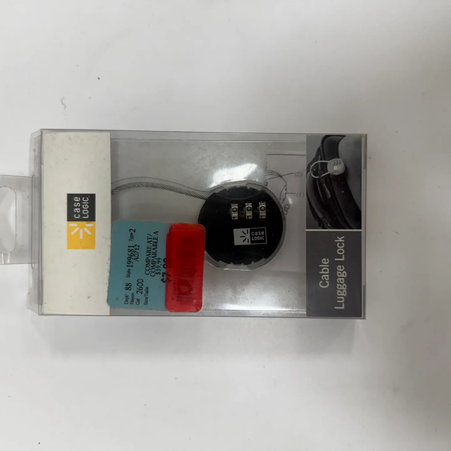 Case Logic Cable Luggage Lock - New in Box! thumbnail