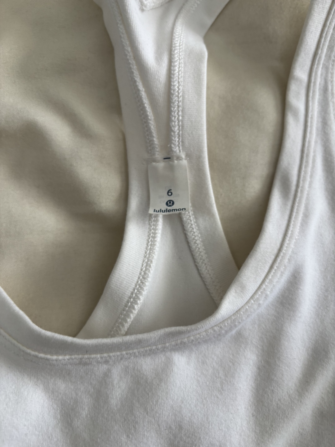 Lululemon White Tank Top - Size 6 - photo 2