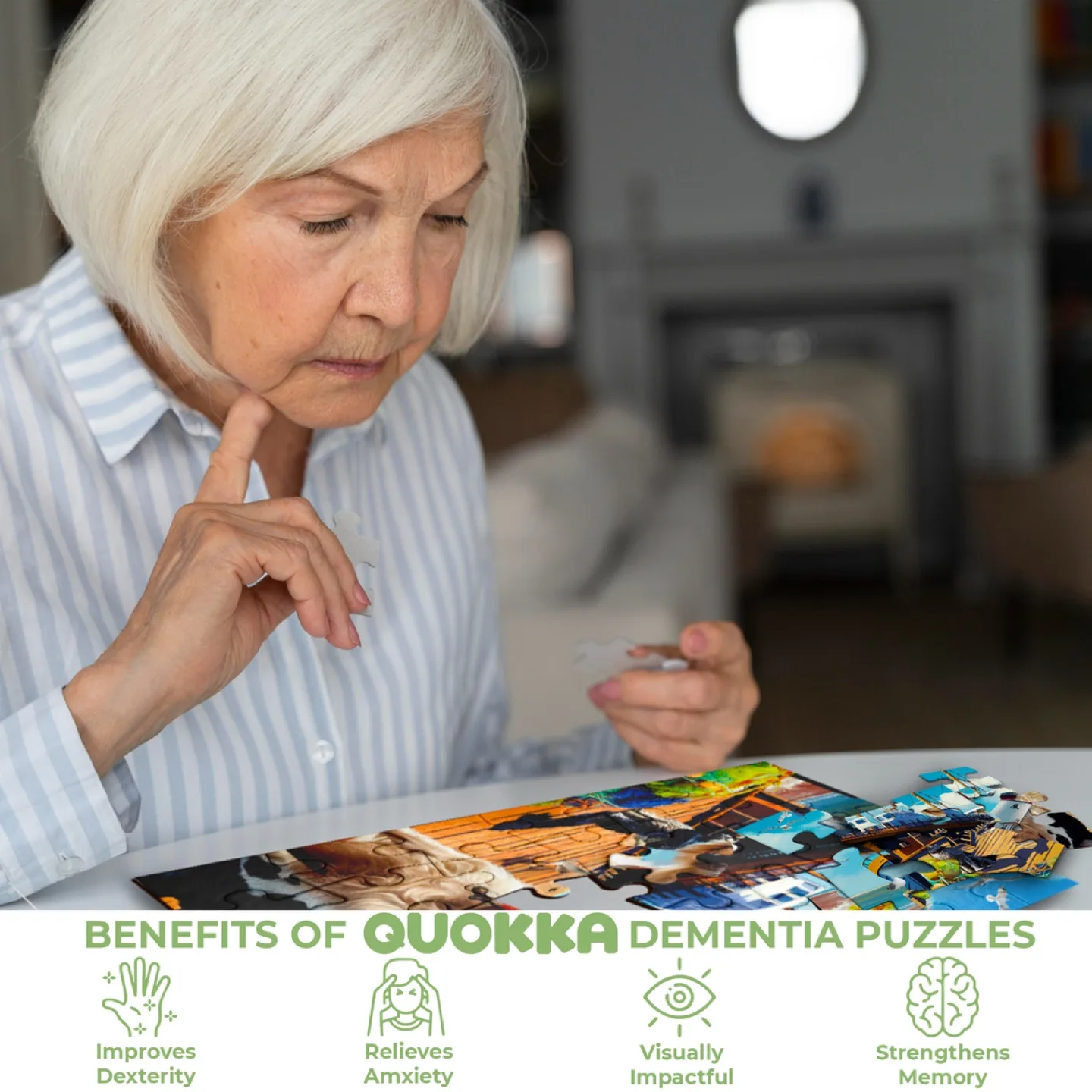 Cognitive QUOKKA jigsaw puzzles for the elderly. thumbnail