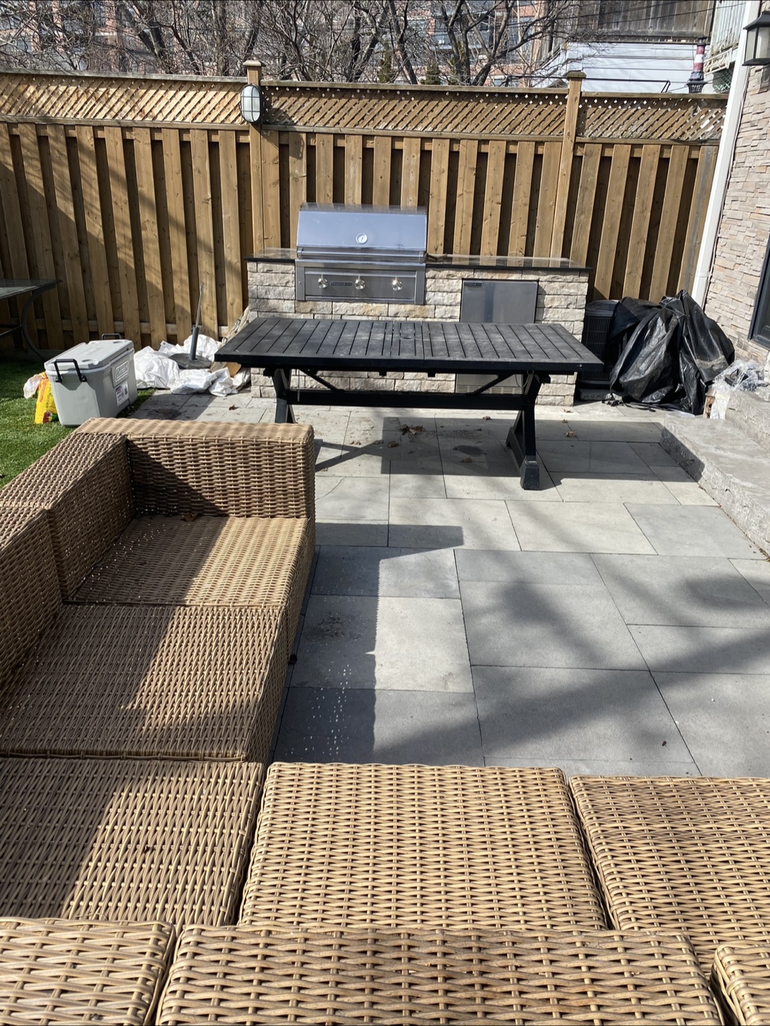 Outdoor Wicker Sectional Sofa Set - photo 3