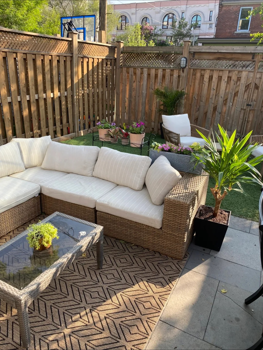 Outdoor Wicker Sectional Sofa Set