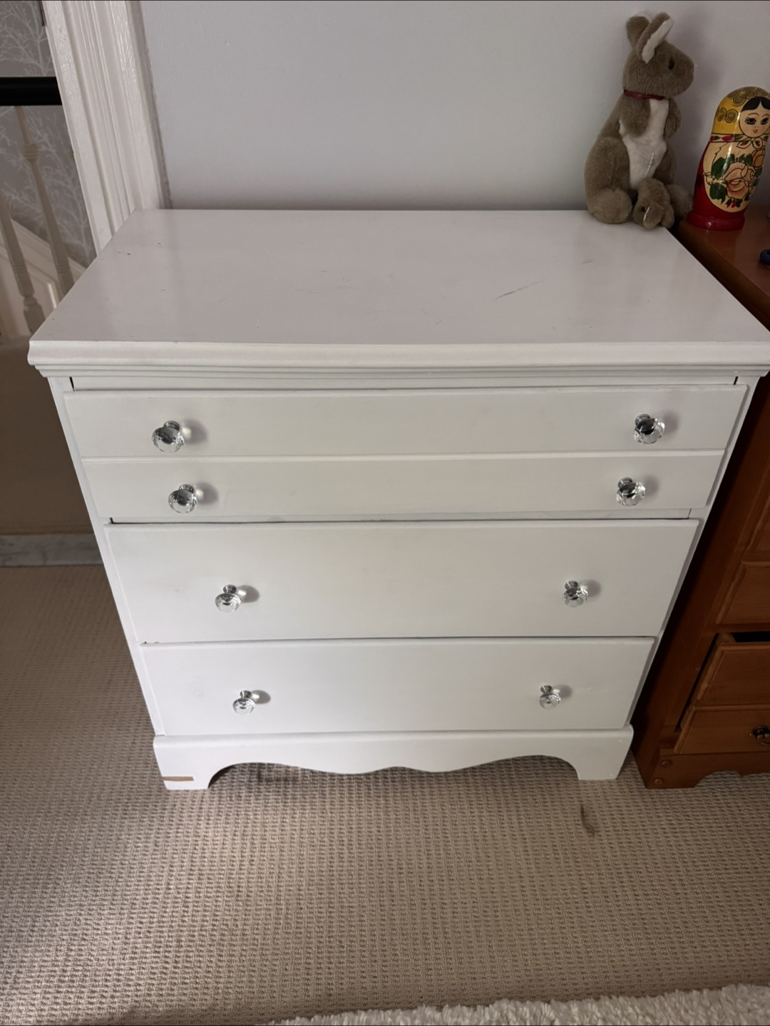 White 4-Drawer Dresser