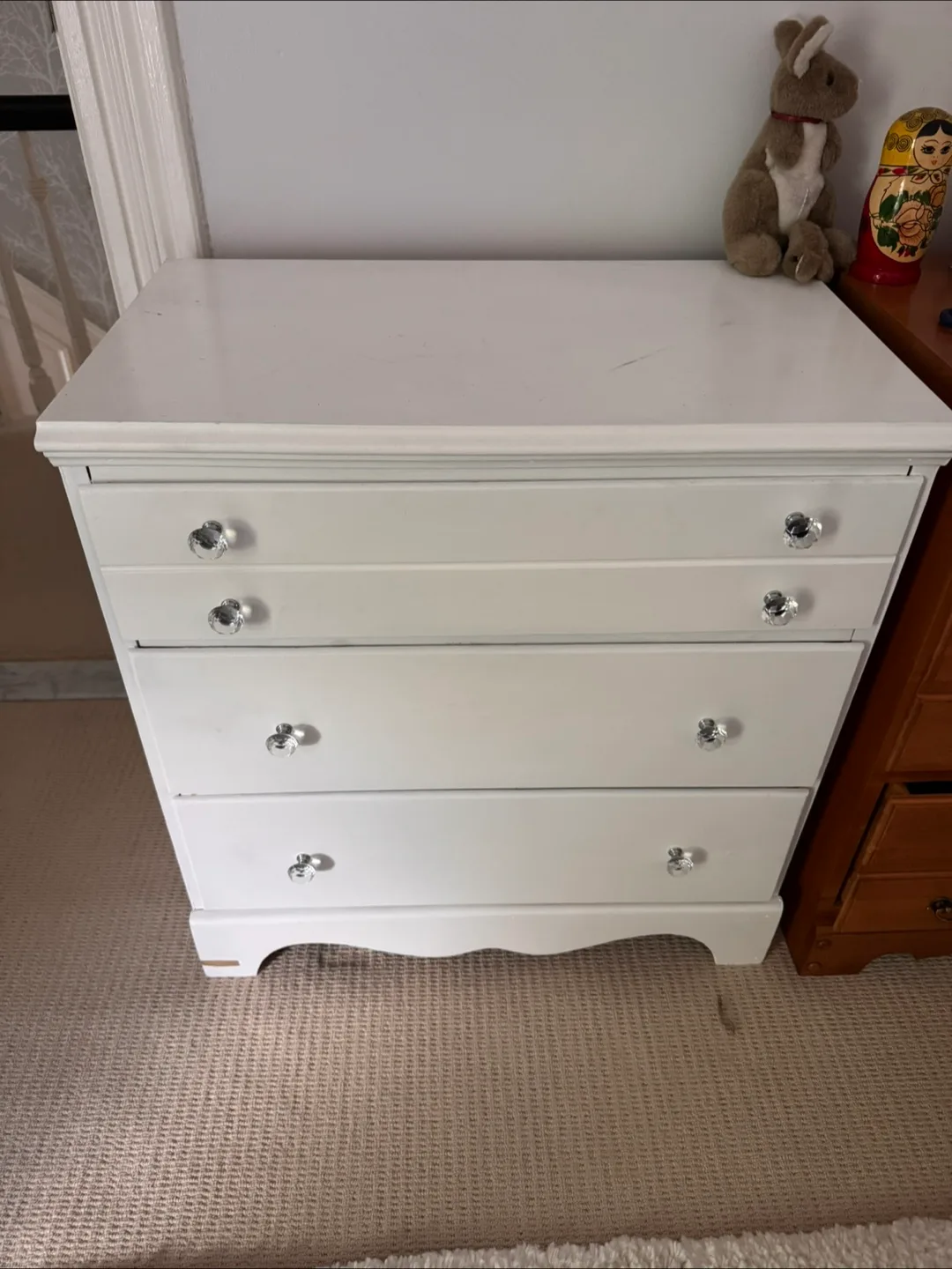 White 4-Drawer Dresser