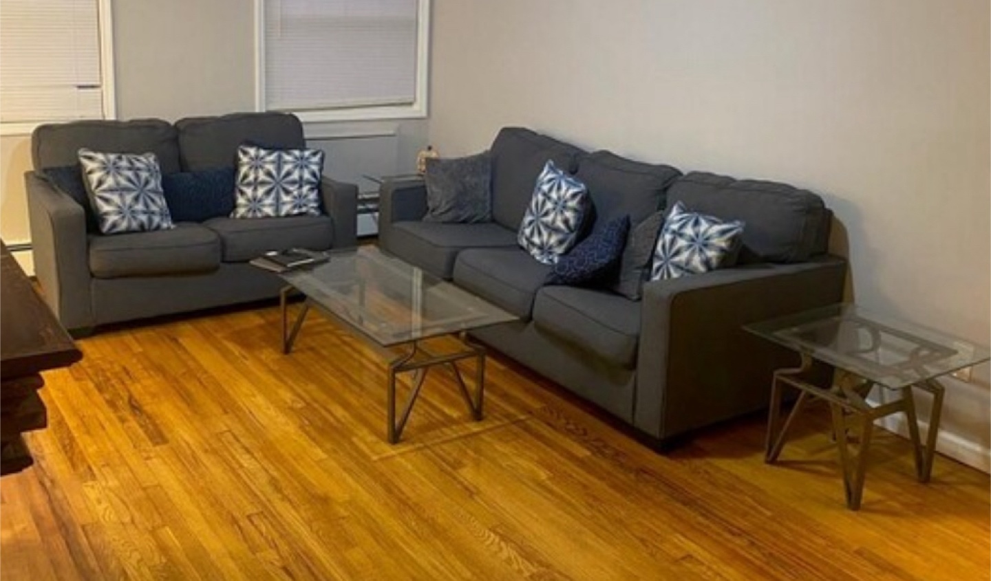 Sofa and Loveseat Set - Gray