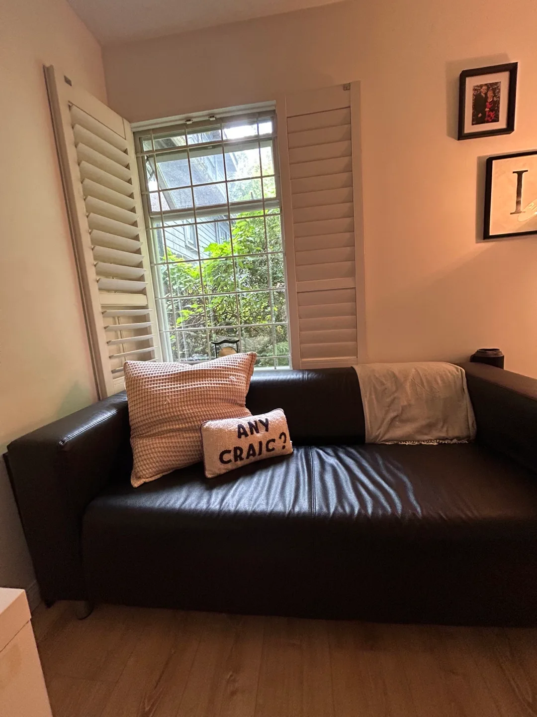 Black Leather Sofa thumbnail