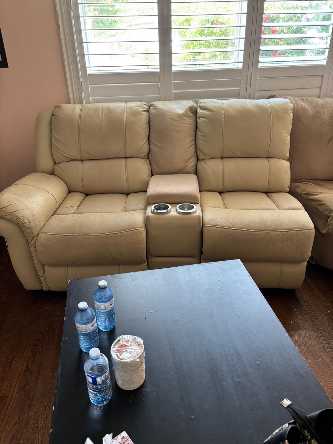 Power Reclining Leather Sectional Sofa - photo 2