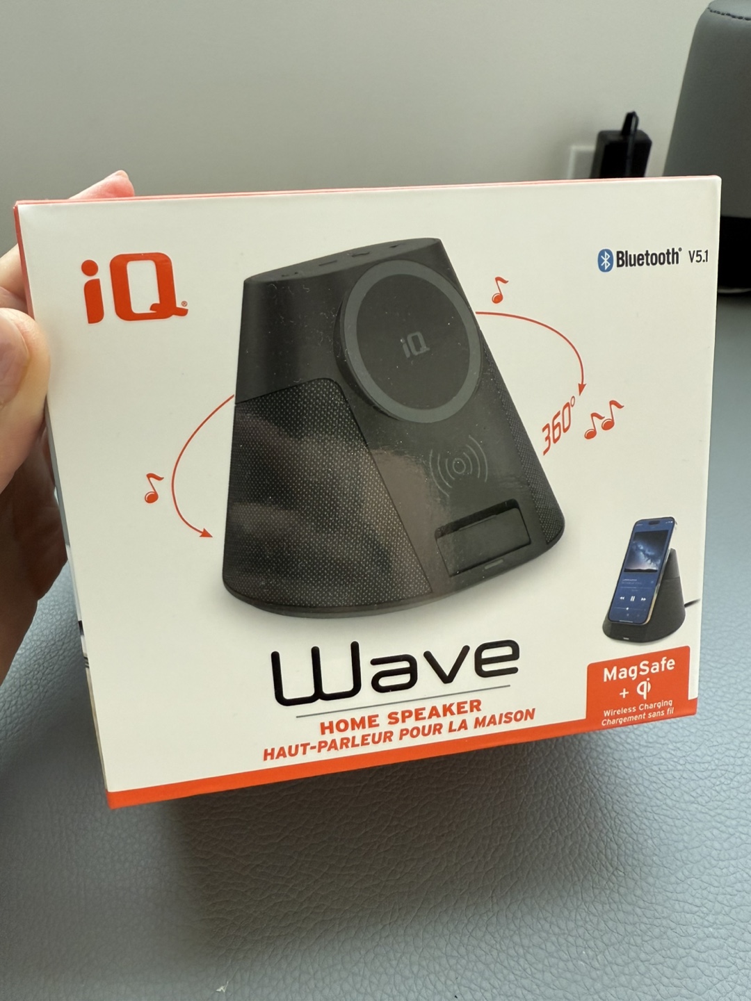 New iQ Wave Home Speaker w/ MagSafe & Qi Wireless Charger 🧡