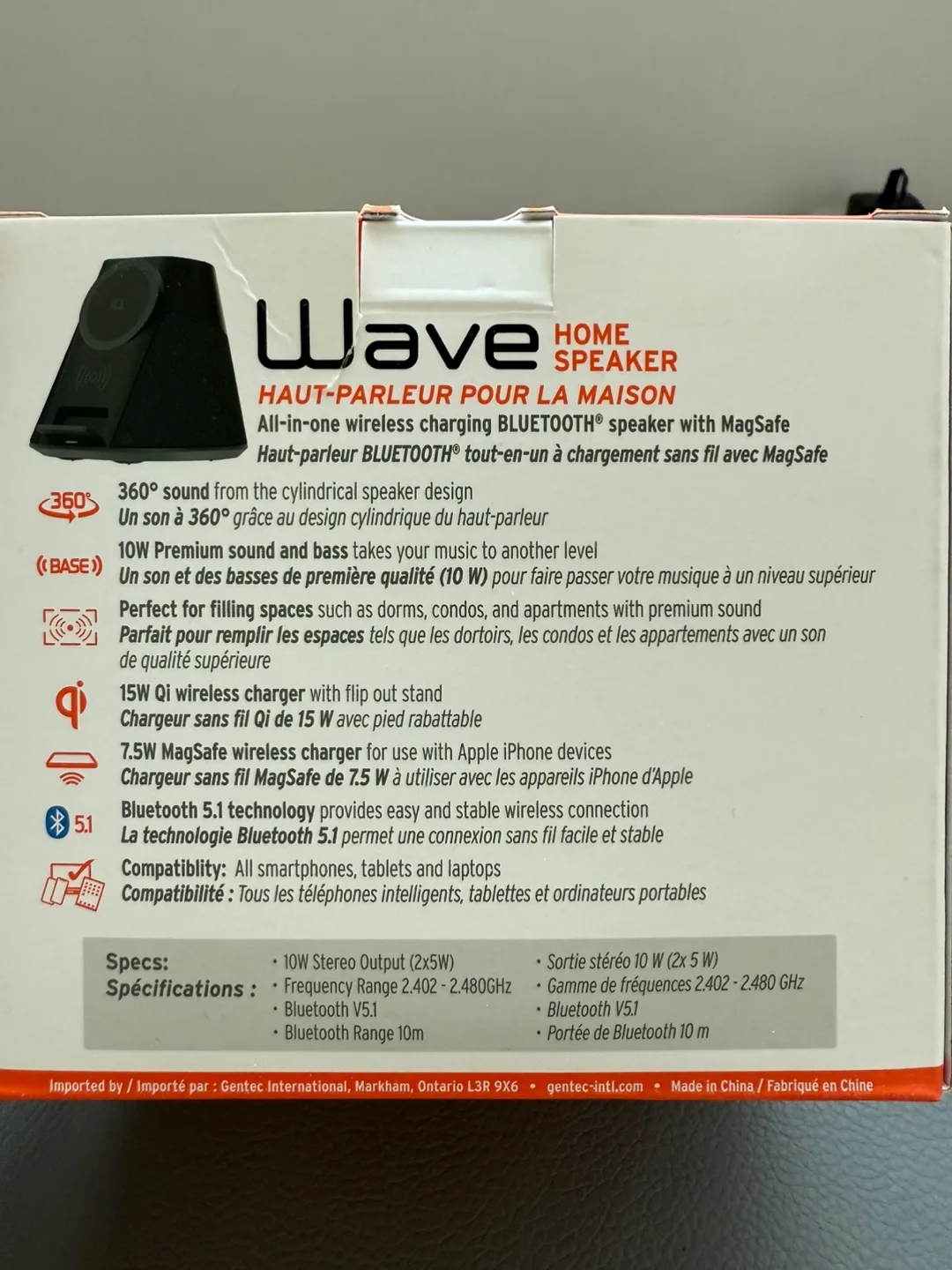 New iQ Wave Home Speaker w/ MagSafe & Qi Wireless Charger 🧡 image indicator(3)