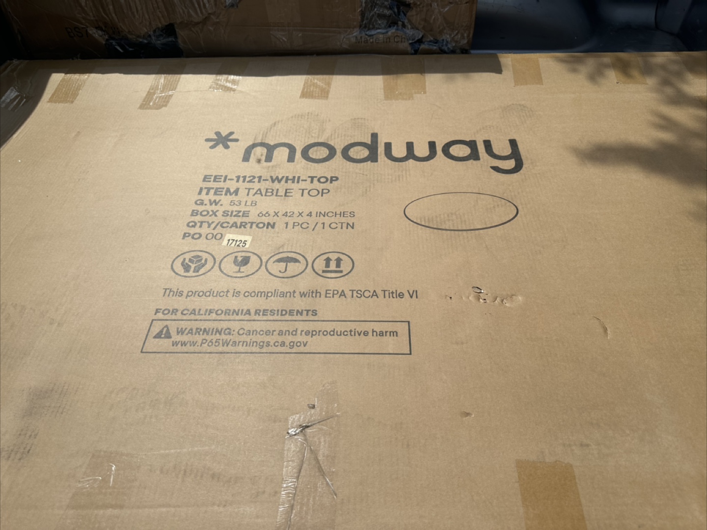 Modway Lippa 60" Oval Dining Table - White - photo 5