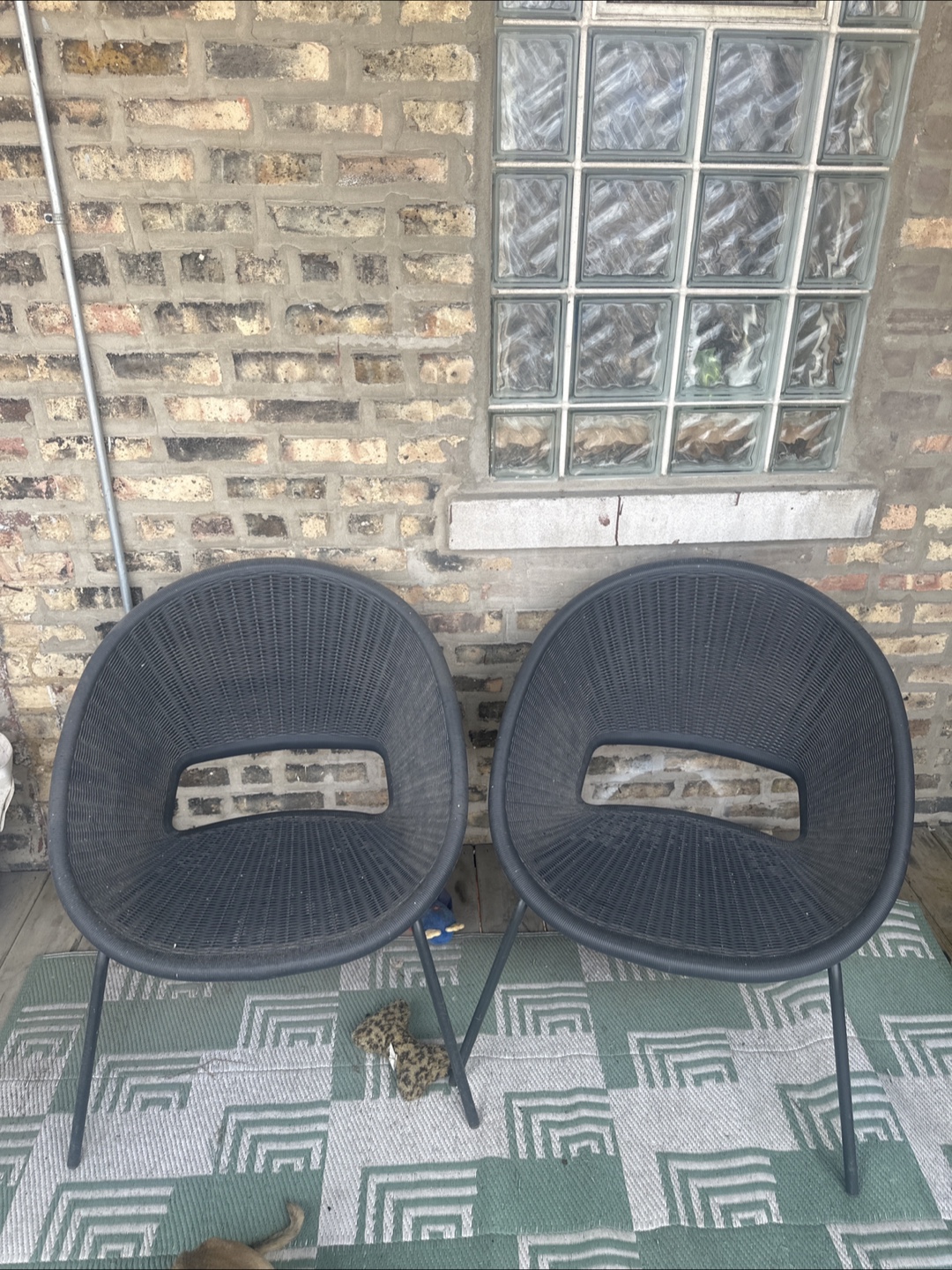 Pair of Woven Outdoor Chairs
