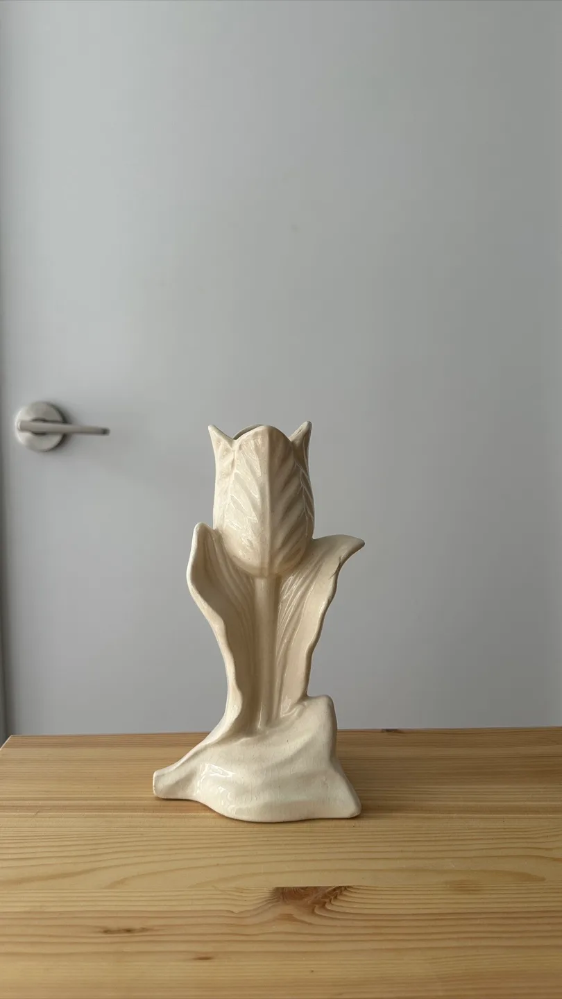 Vintage Tulip-Shaped Ceramic Vase thumbnail