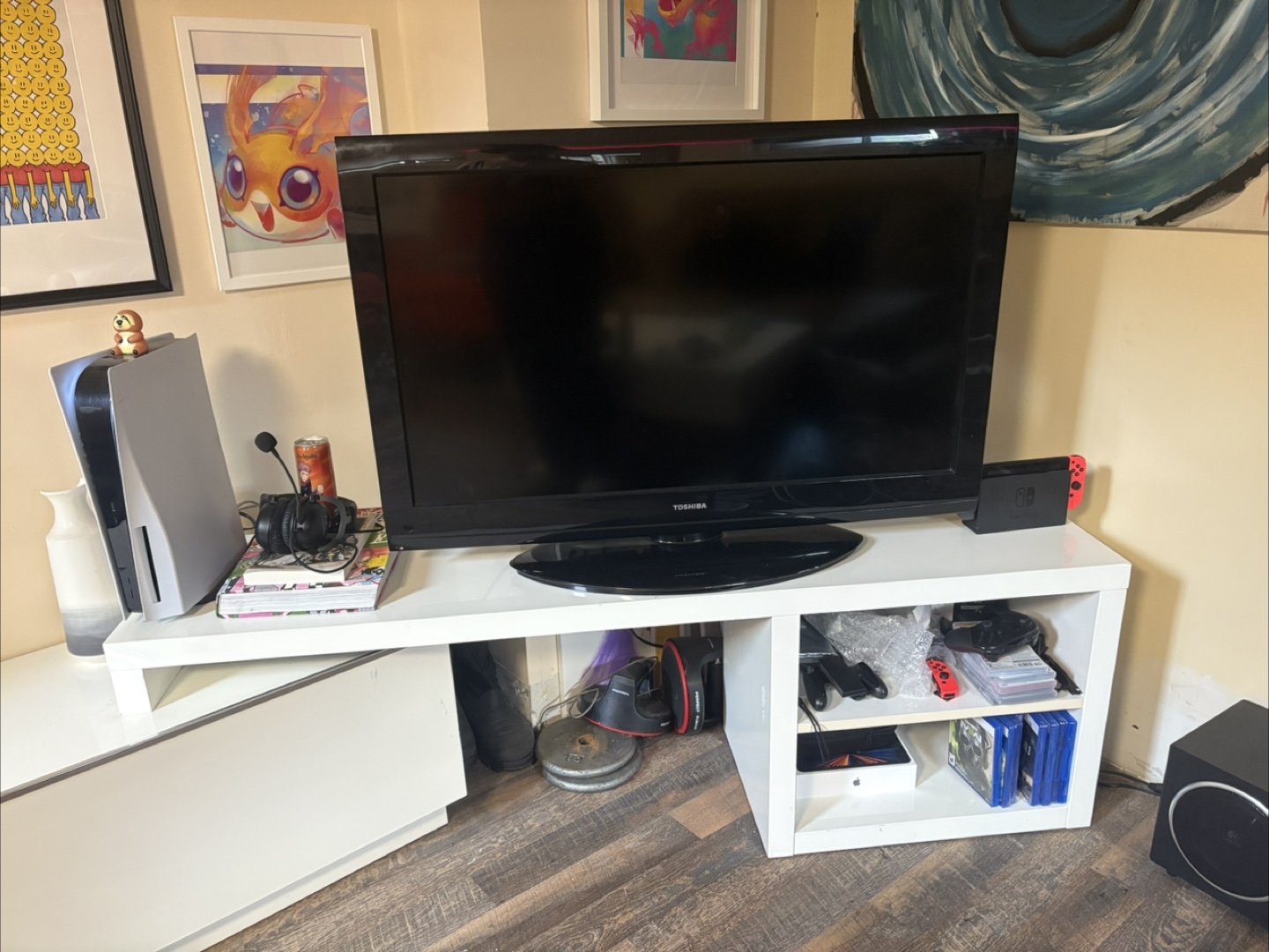 White TV Stand/Console - photo 2