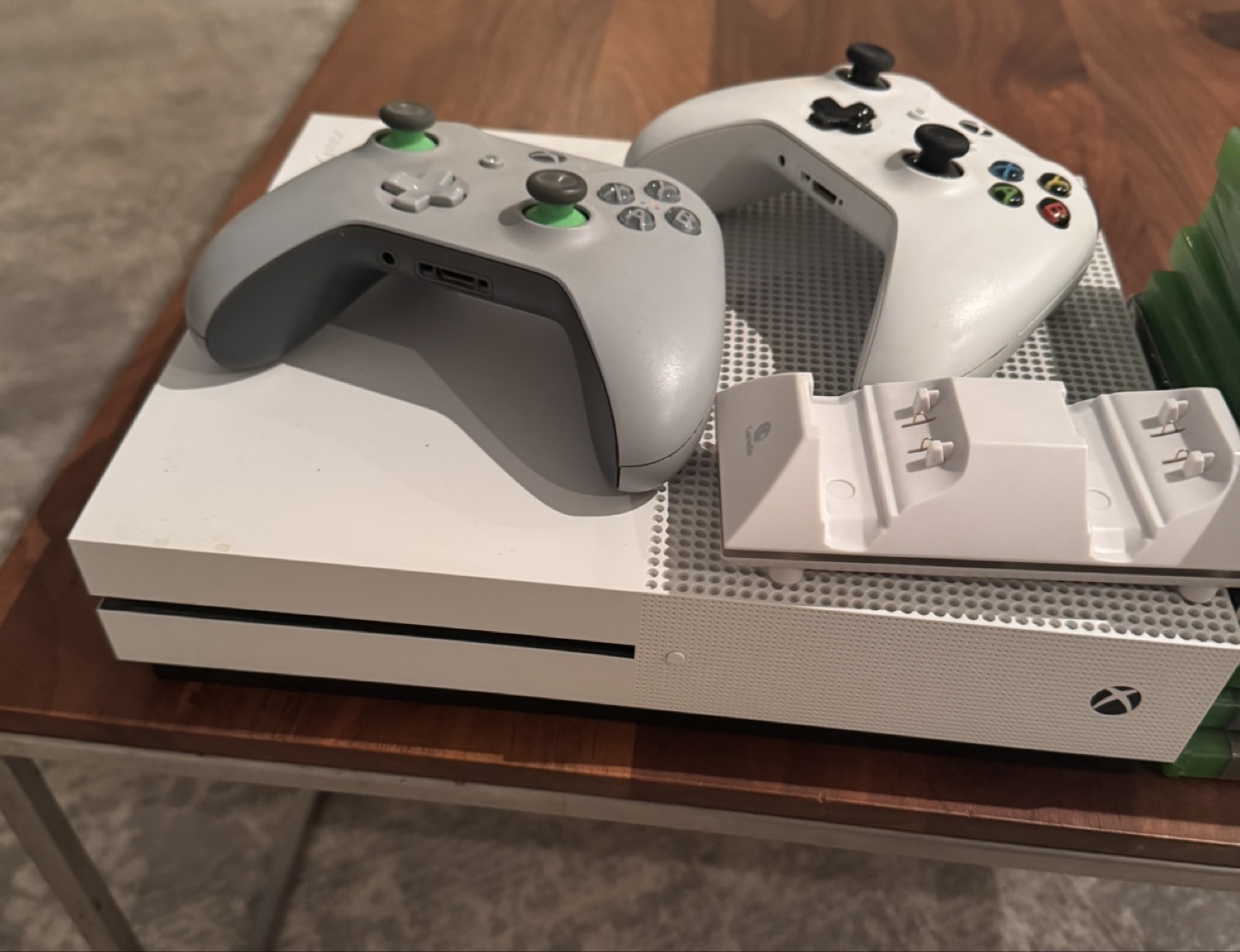 Xbox One S Console with Games & Controllers - photo 2