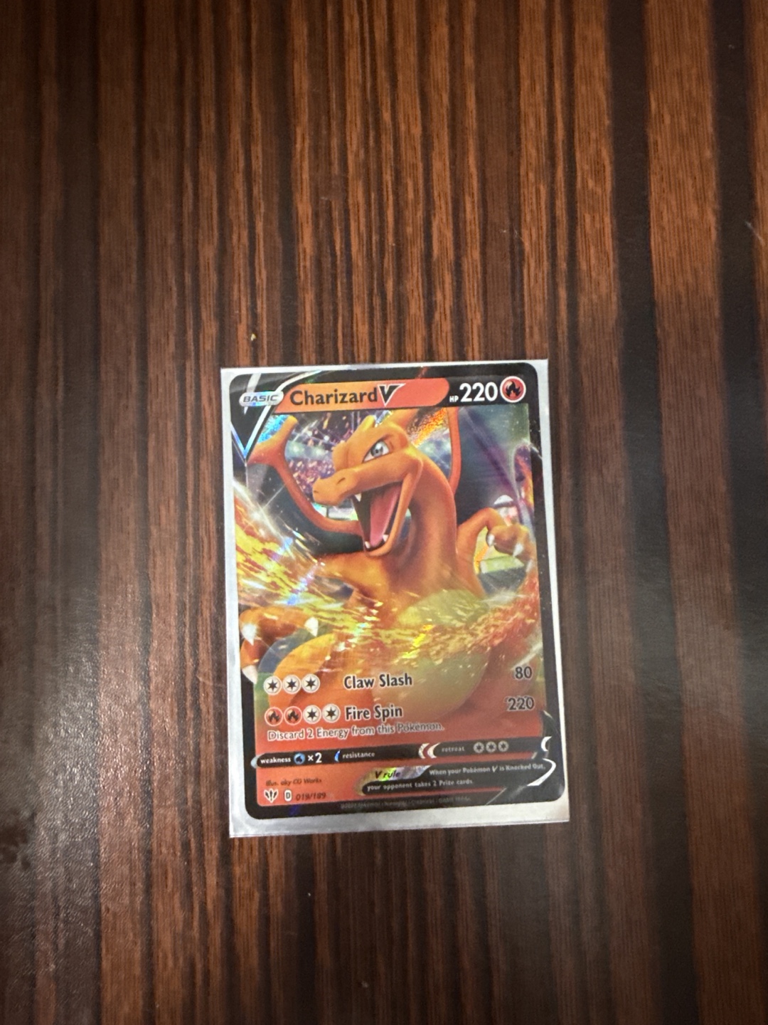 Charizard V Pokemon Card