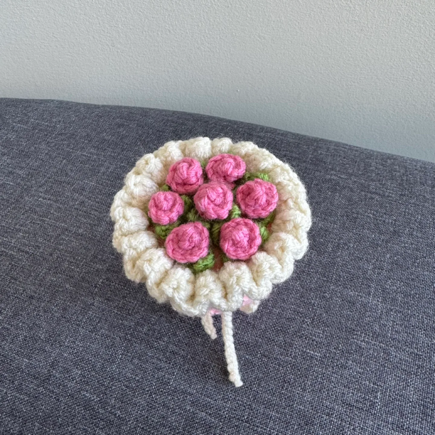 Handmade Crochet Flower Bouquet image indicator(2)