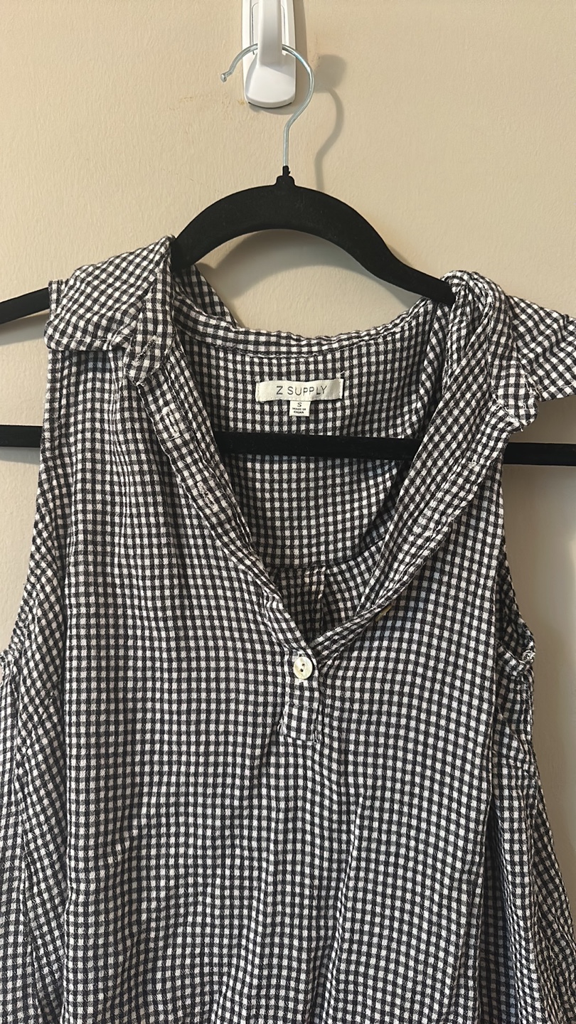 Z Supply Gingham Tank Top - Size Small - photo 3