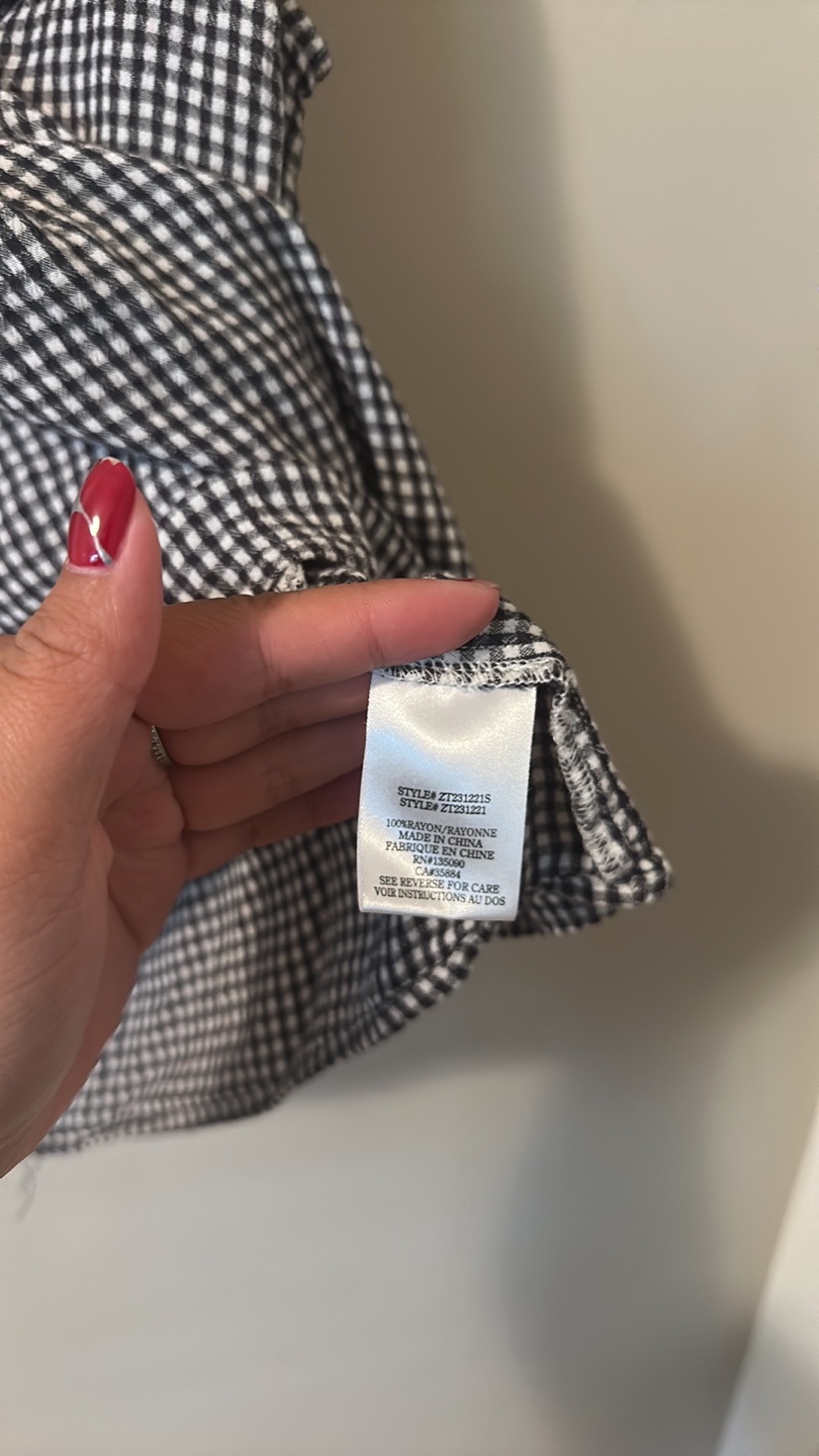 Z Supply Gingham Tank Top - Size Small - photo 4