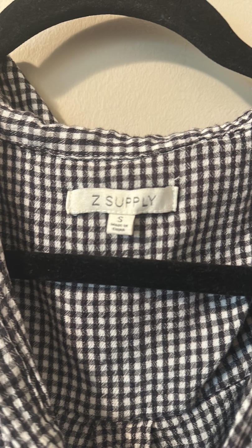 Z Supply Gingham Tank Top - Size Small - photo 2