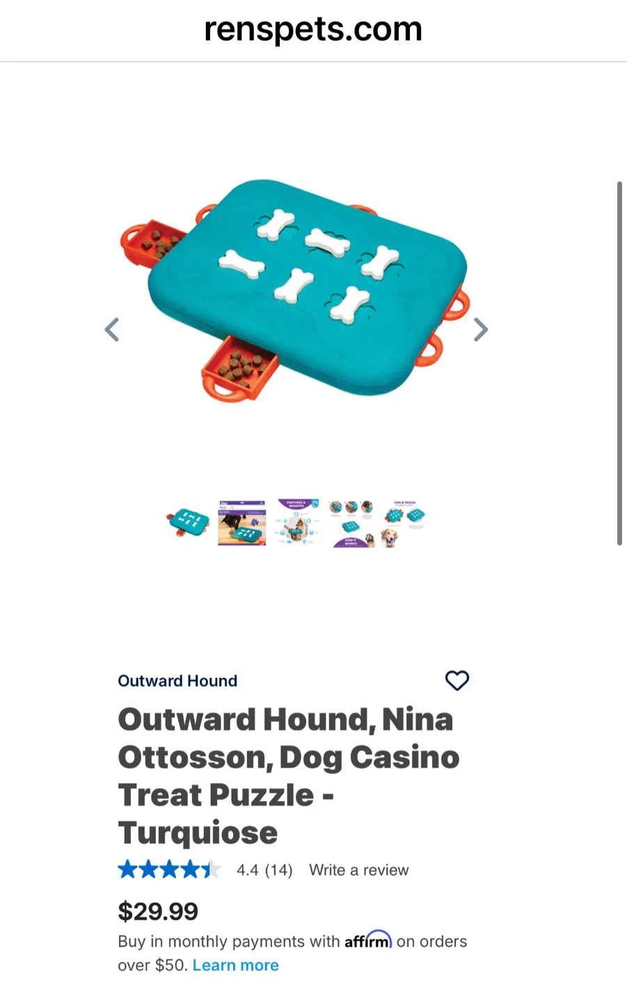 Dog Puzzle Outward Hound Nina Ottosson Dog Casino Treat Puzzle image indicator(2)
