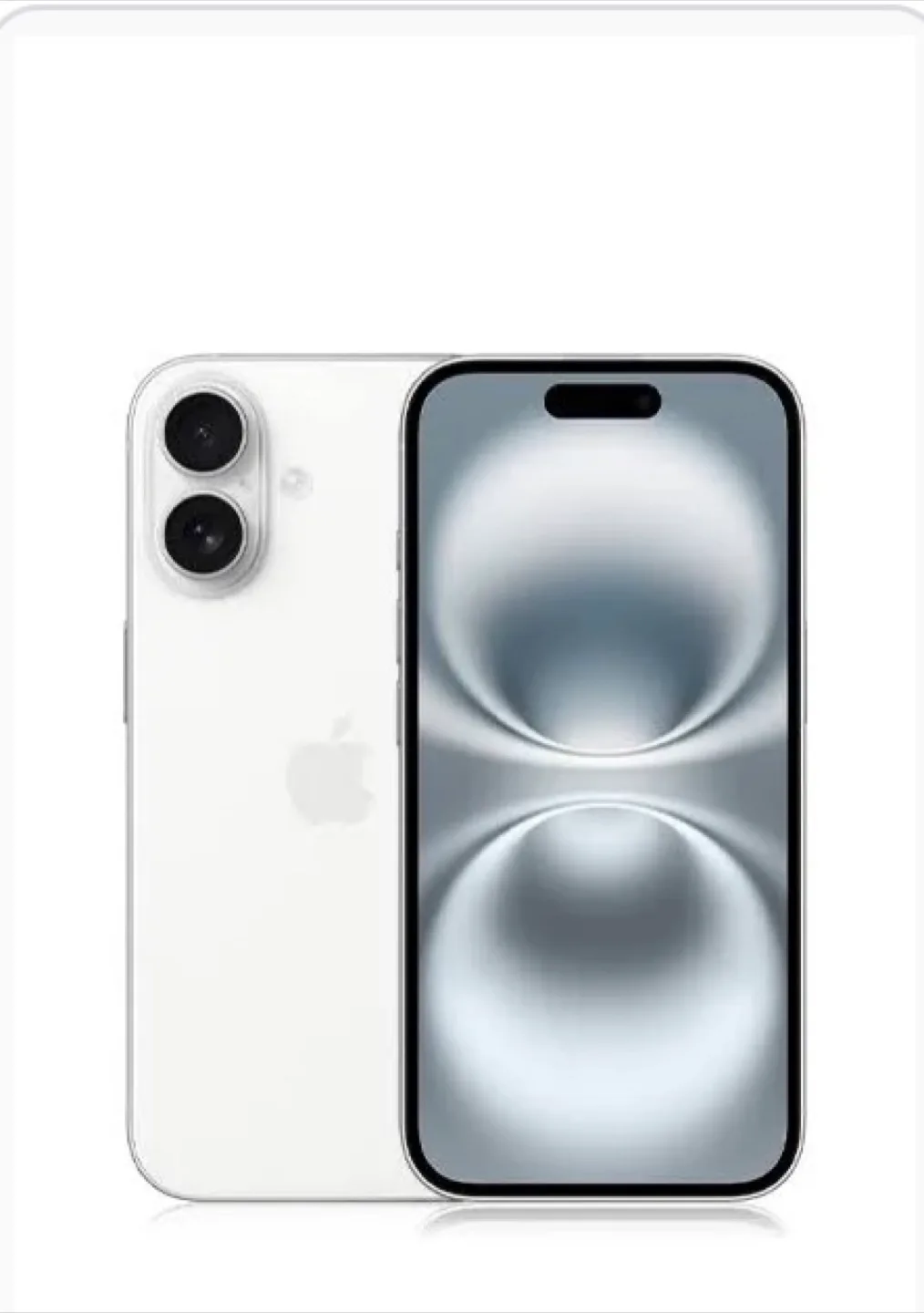 IPHONE 16 white 128 Gig + Free  new wallet case thumbnail