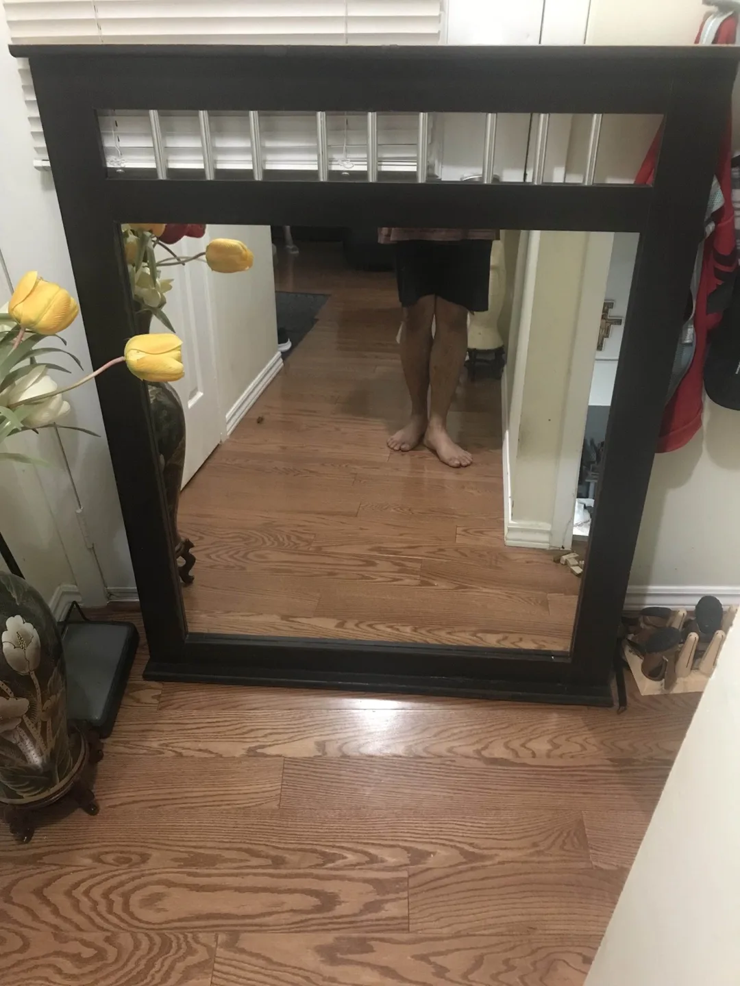 Beautiful Dark Wood Mirror image indicator(2)