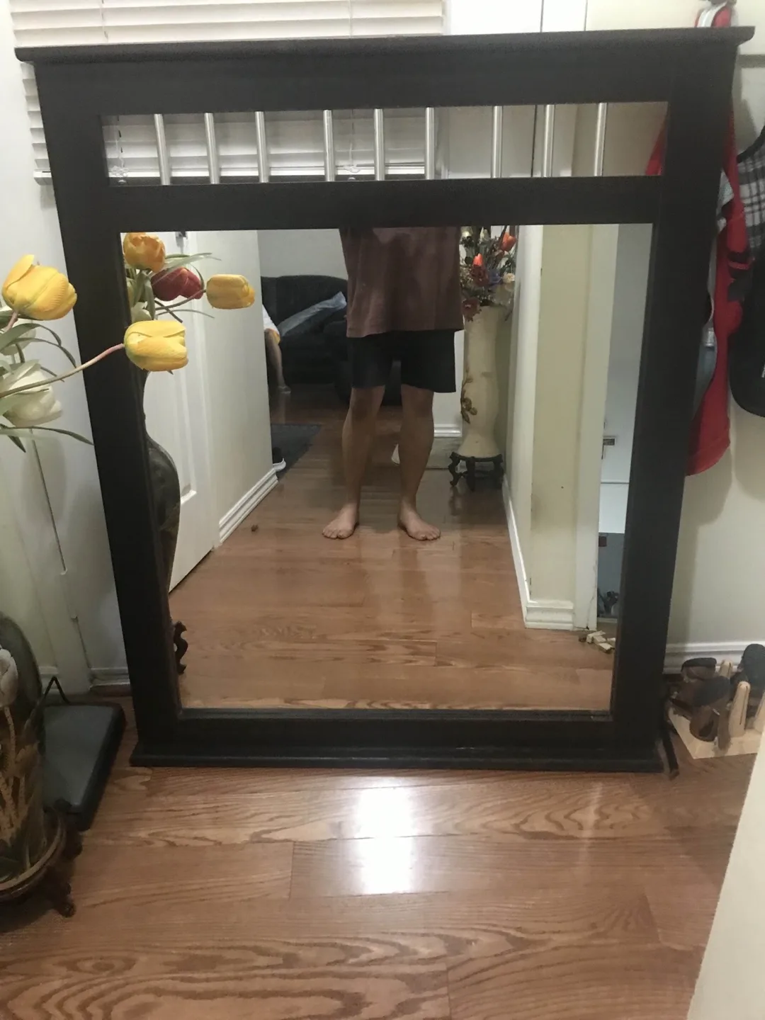 Beautiful Dark Wood Mirror image indicator(9)