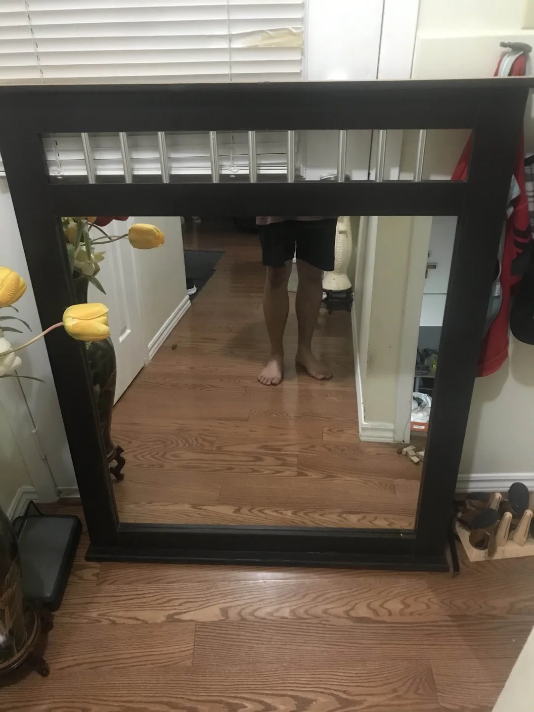 Beautiful Dark Wood Mirror image indicator(5)