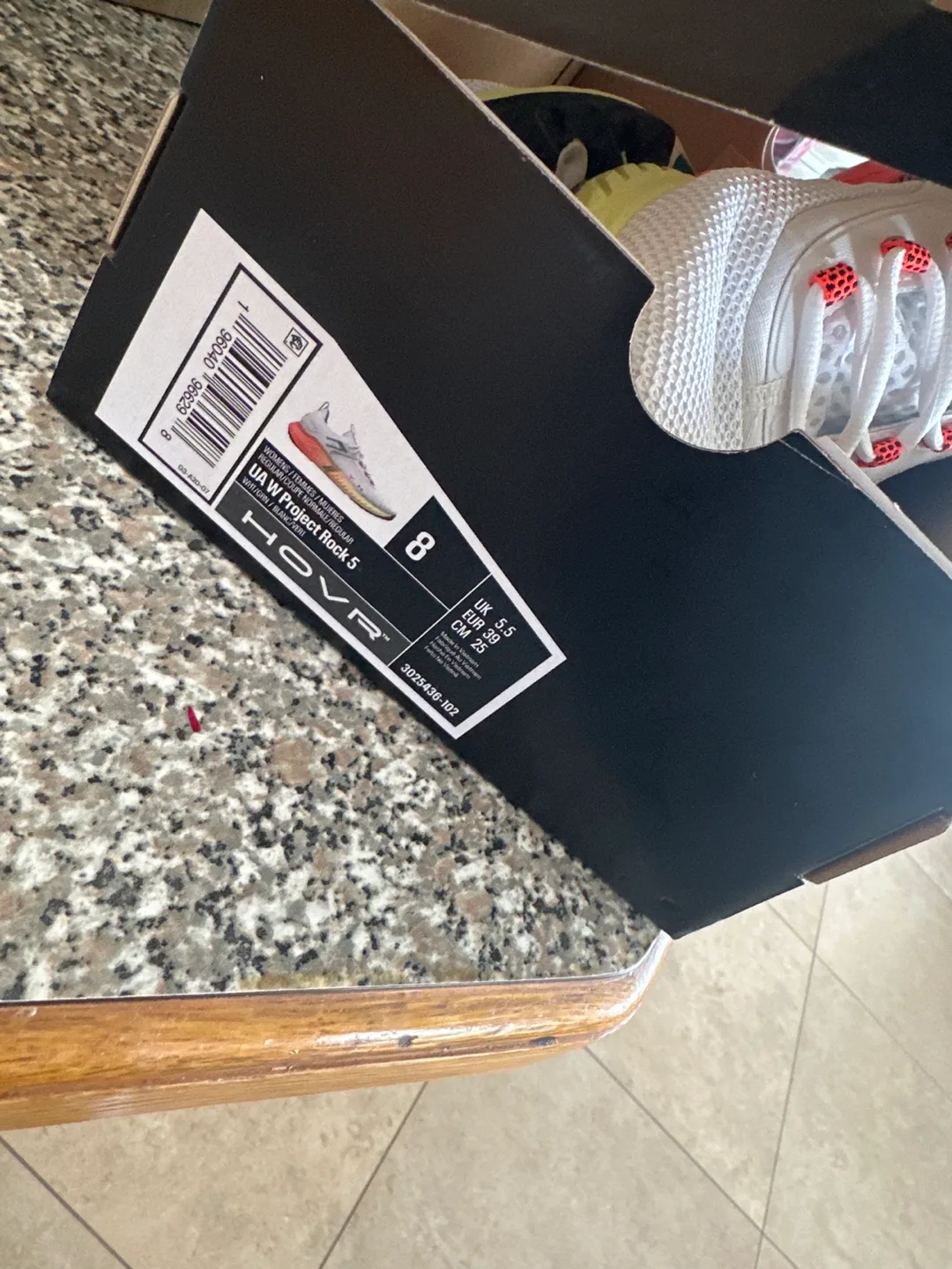 Under Armour Project Rock 5 White, Size 8 image indicator(3)