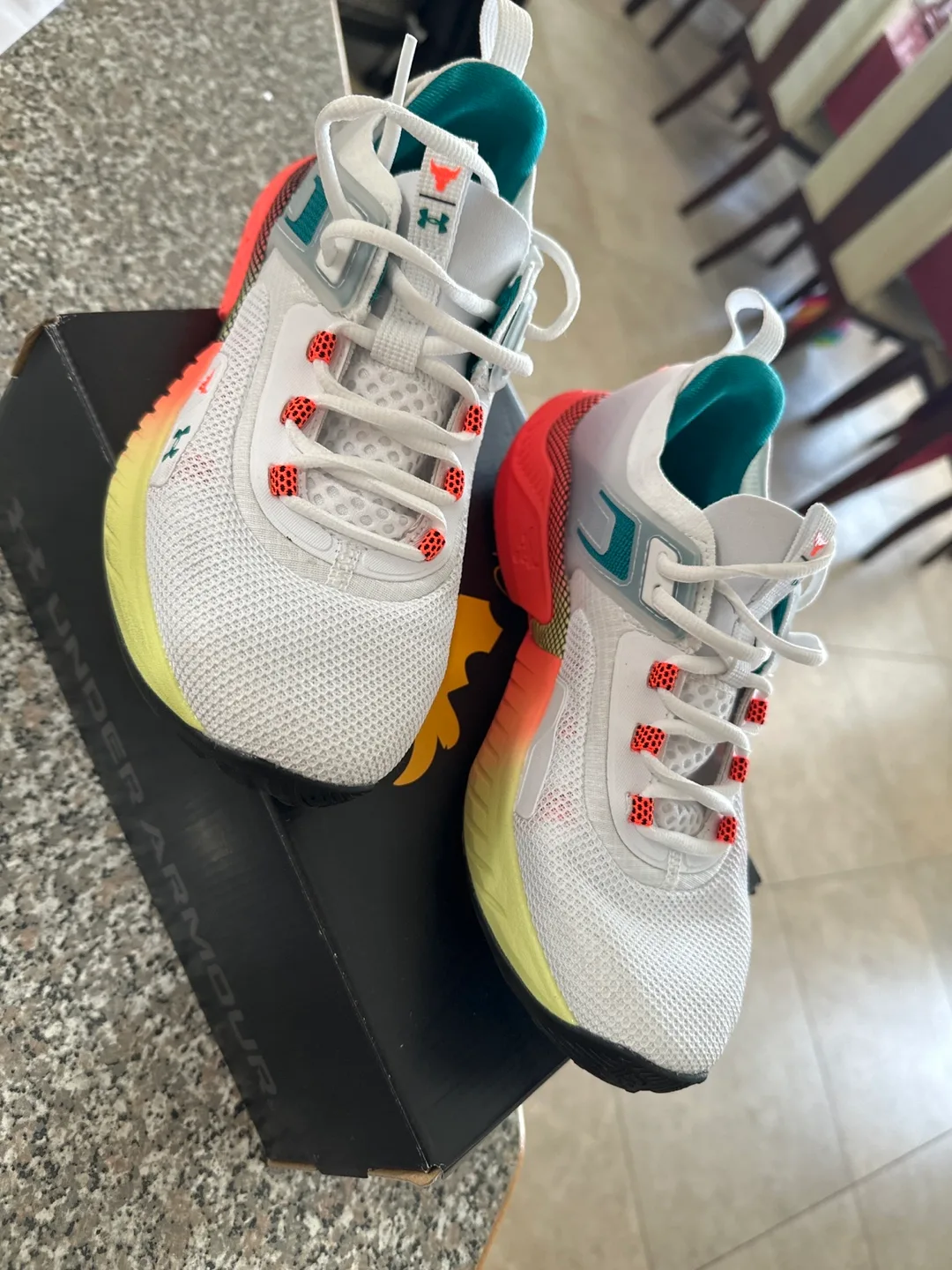 Under Armour Project Rock 5 White, Size 8 thumbnail