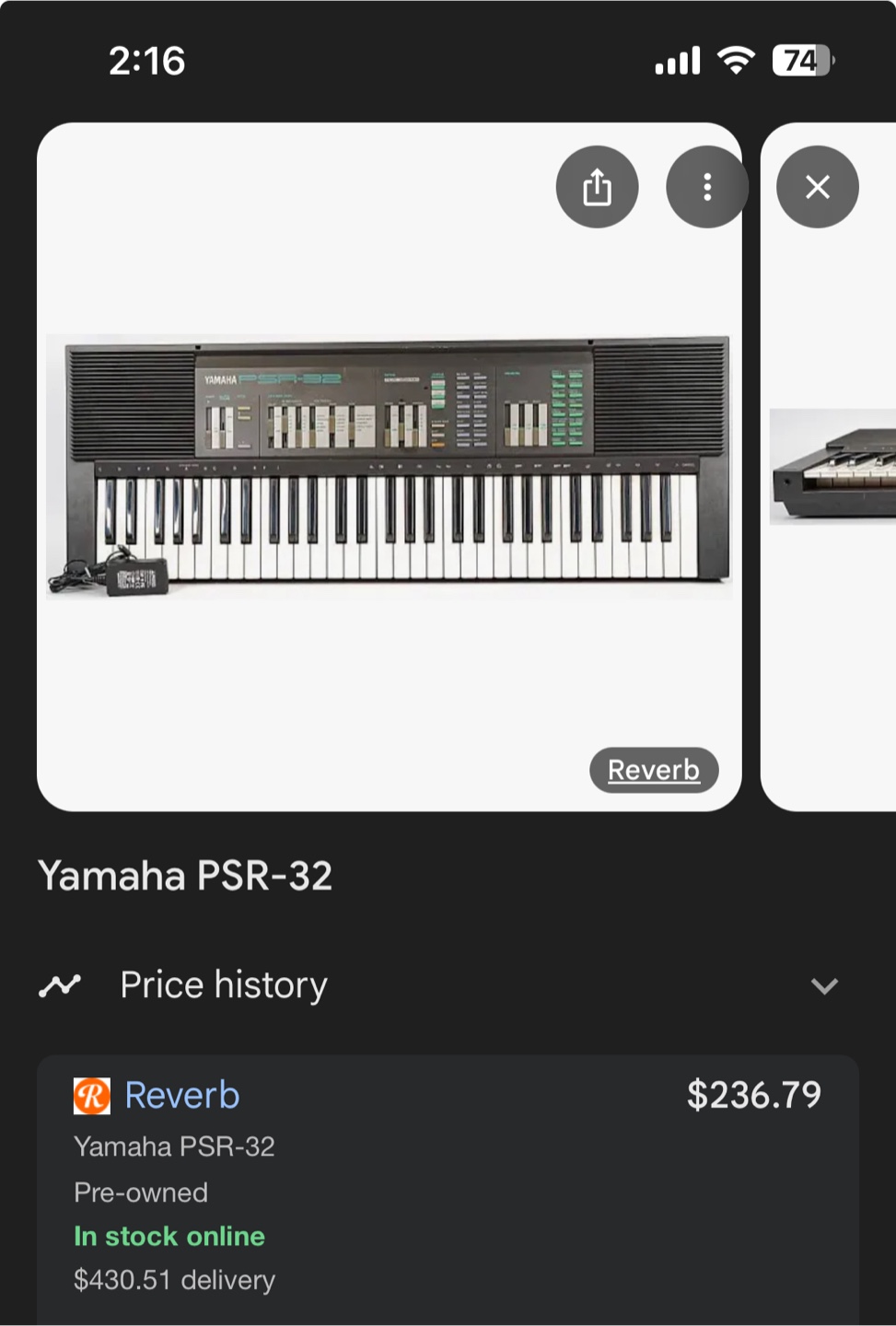 Yamaha PSR-32 Keyboard - photo 4