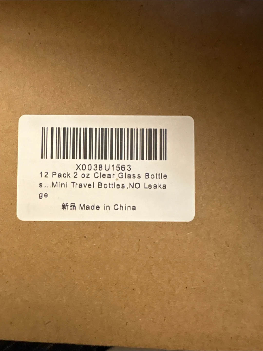 12 Pack 2 oz Clear Glass Bottles - NEW image indicator(3)