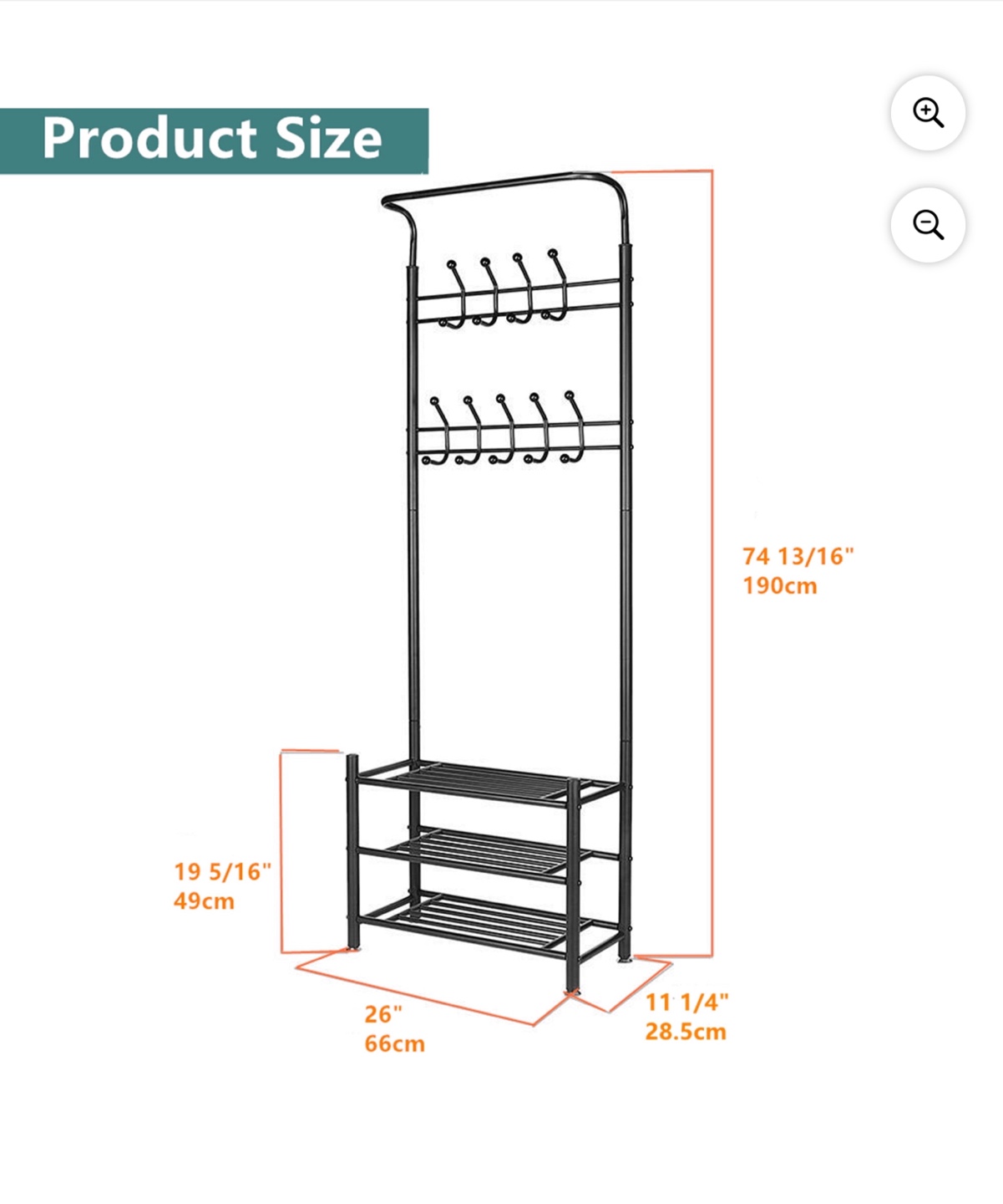 Coat Rack with Shoe Storage - photo 2