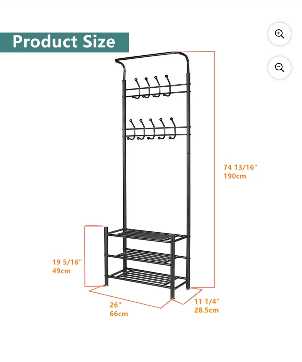 Coat Rack with Shoe Storage image indicator(2)