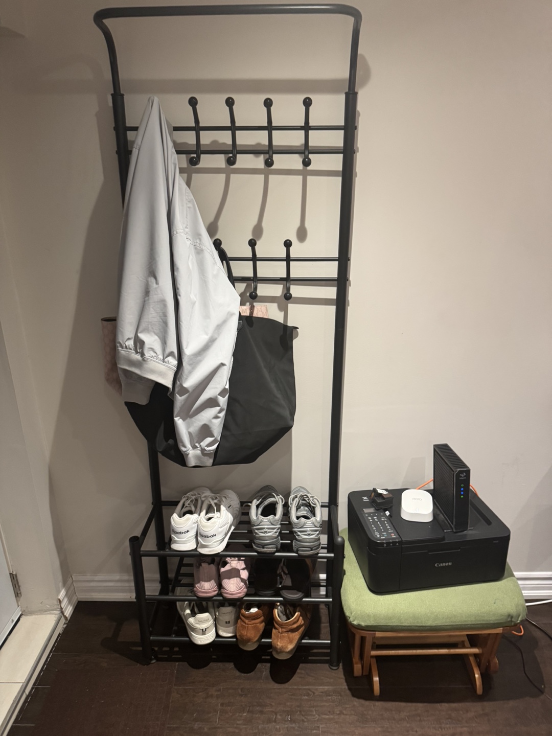 Coat Rack with Shoe Storage
