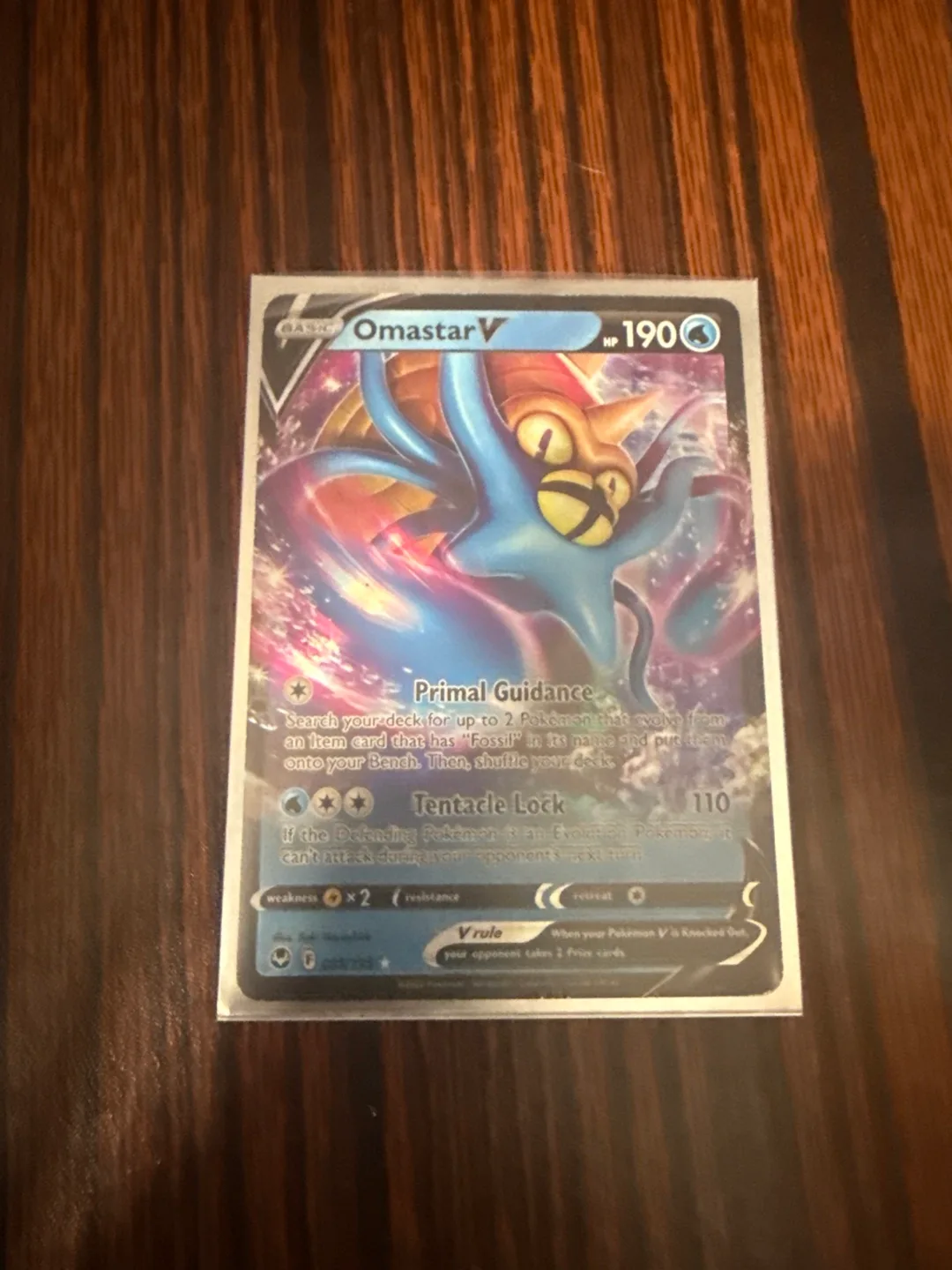 Omastar V Pokemon Card thumbnail