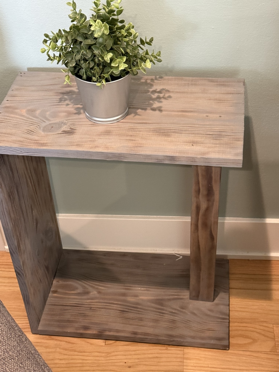 Gray TV Stand with Electric Fireplace - photo 5