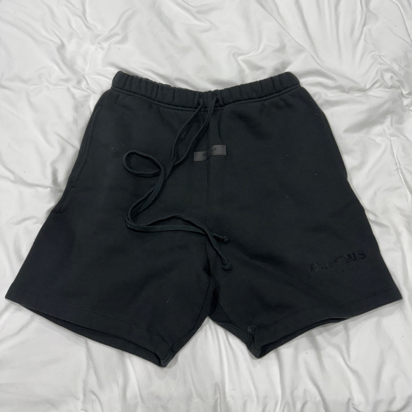 FEAR OF GOD Essentials Black Shorts
