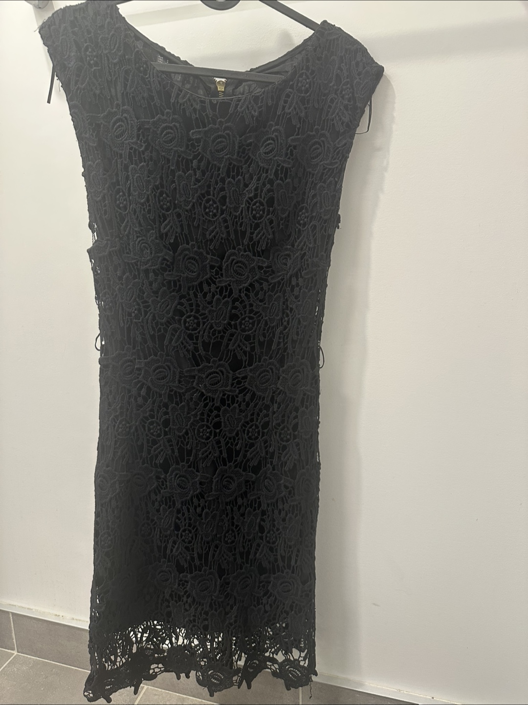 Mango Black Lace Dress - Size S - photo 3