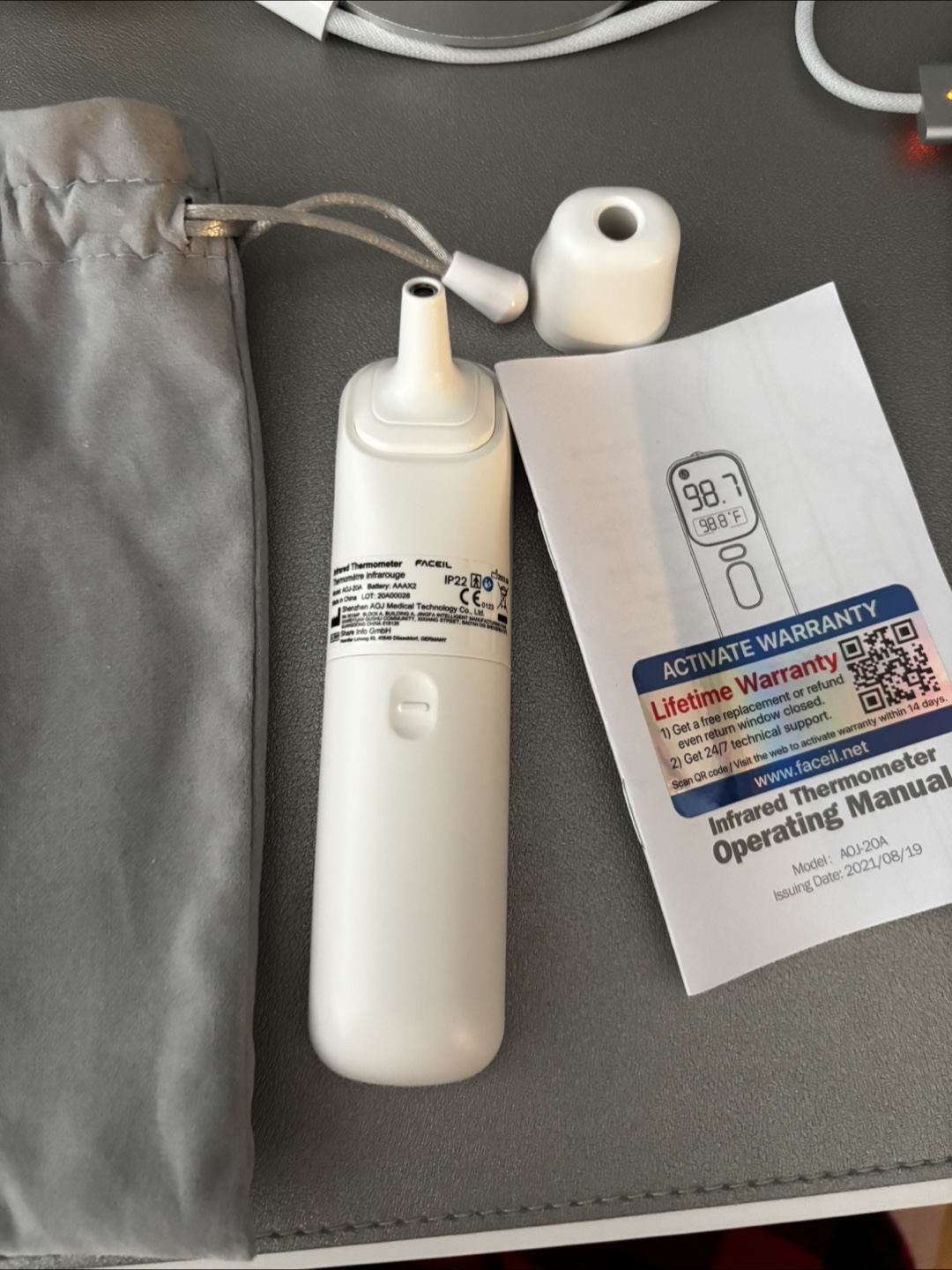 Digital Thermometer For Forehead And Ear NEW - photo 2