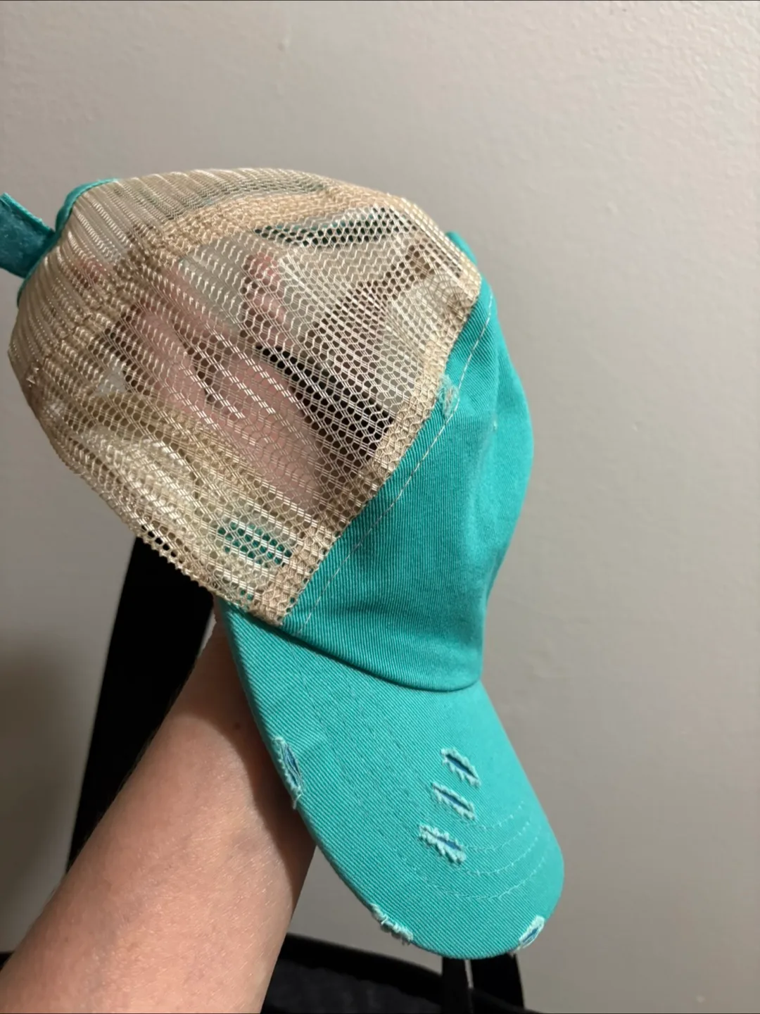 🧡Teal Distressed Baseball Cap image indicator(3)