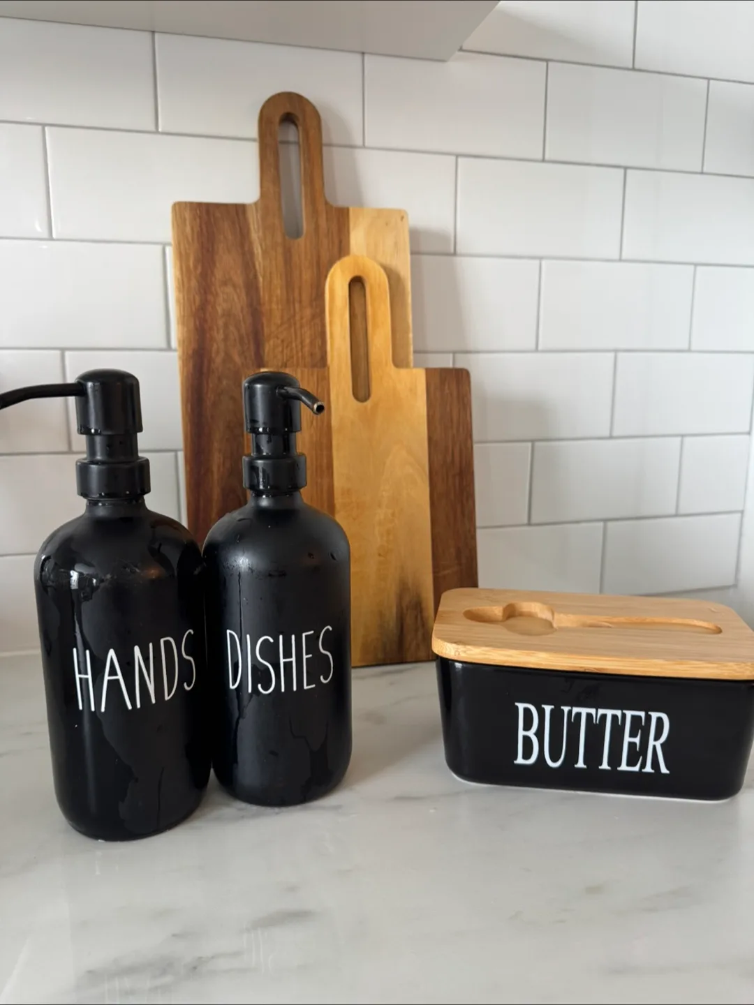 Black Soap Dispensers, Chopping Boards & Butter Dish thumbnail