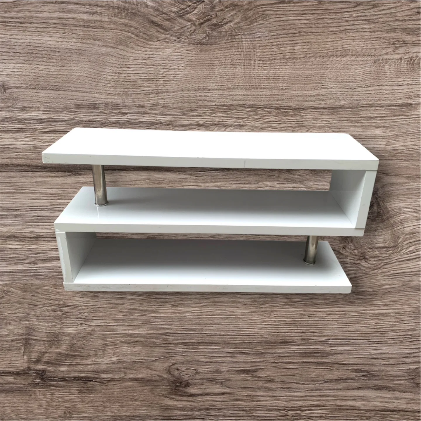 MUST GO NOW! White multi usage shelf unit thumbnail