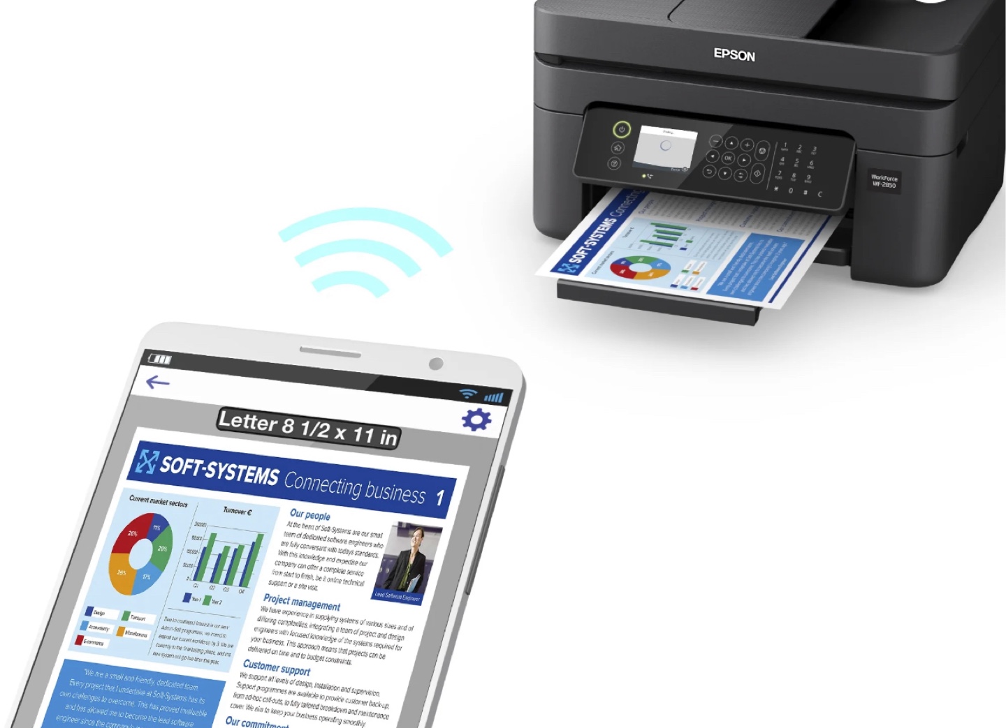 Epson WorkForce WF-2850 All-in-One Printer - photo 3