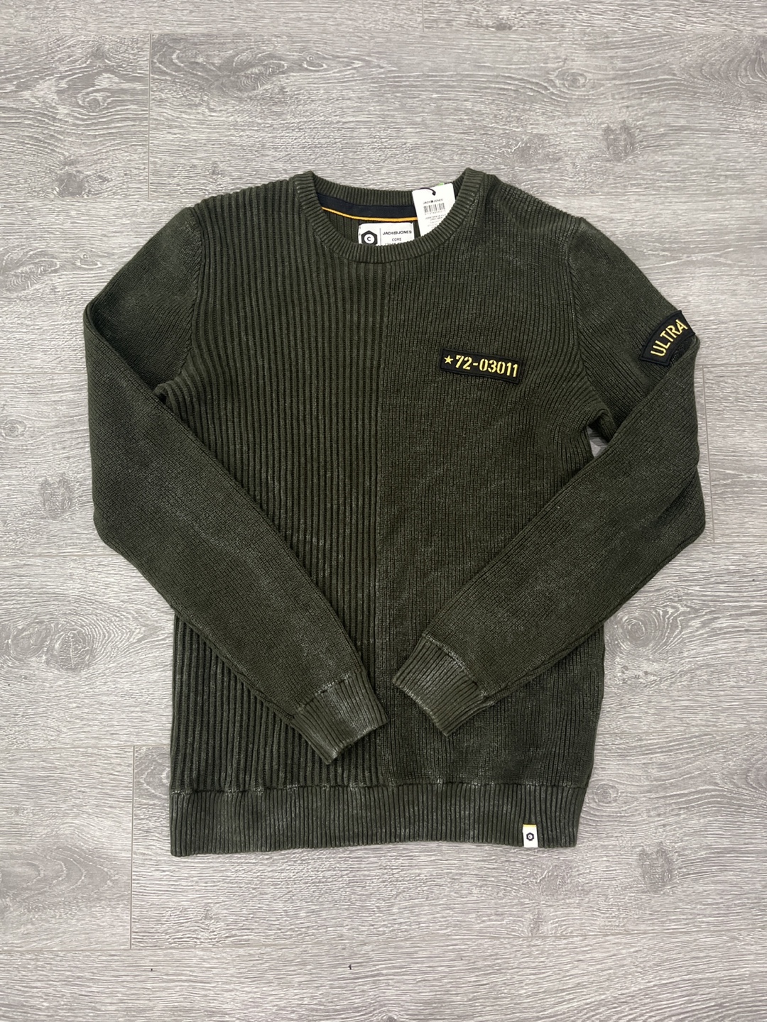 Jack & Jones Green Knit Sweater