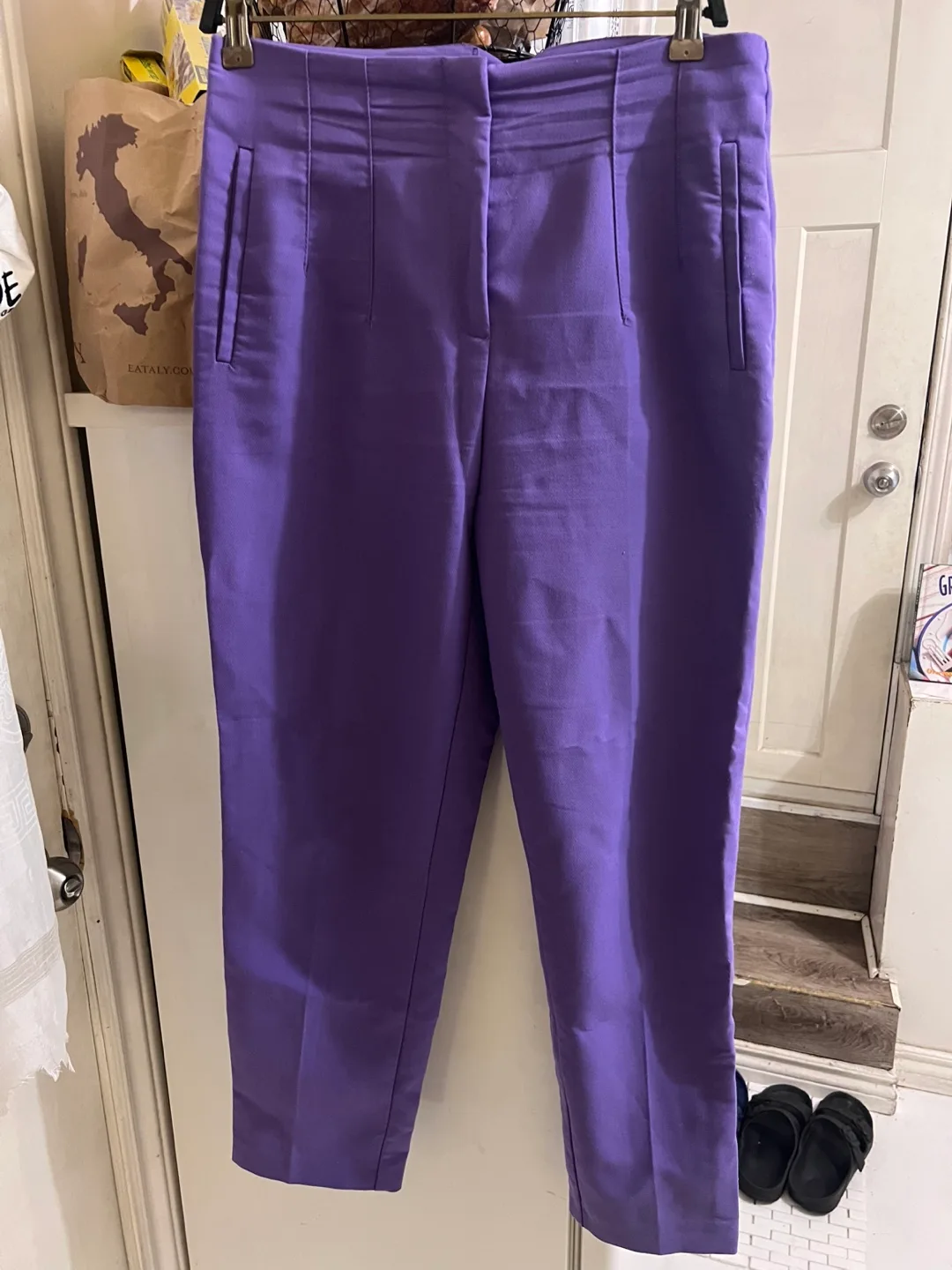 Karol (kinda Zara)  Basic Purple Pants XL-32 🧡 thumbnail