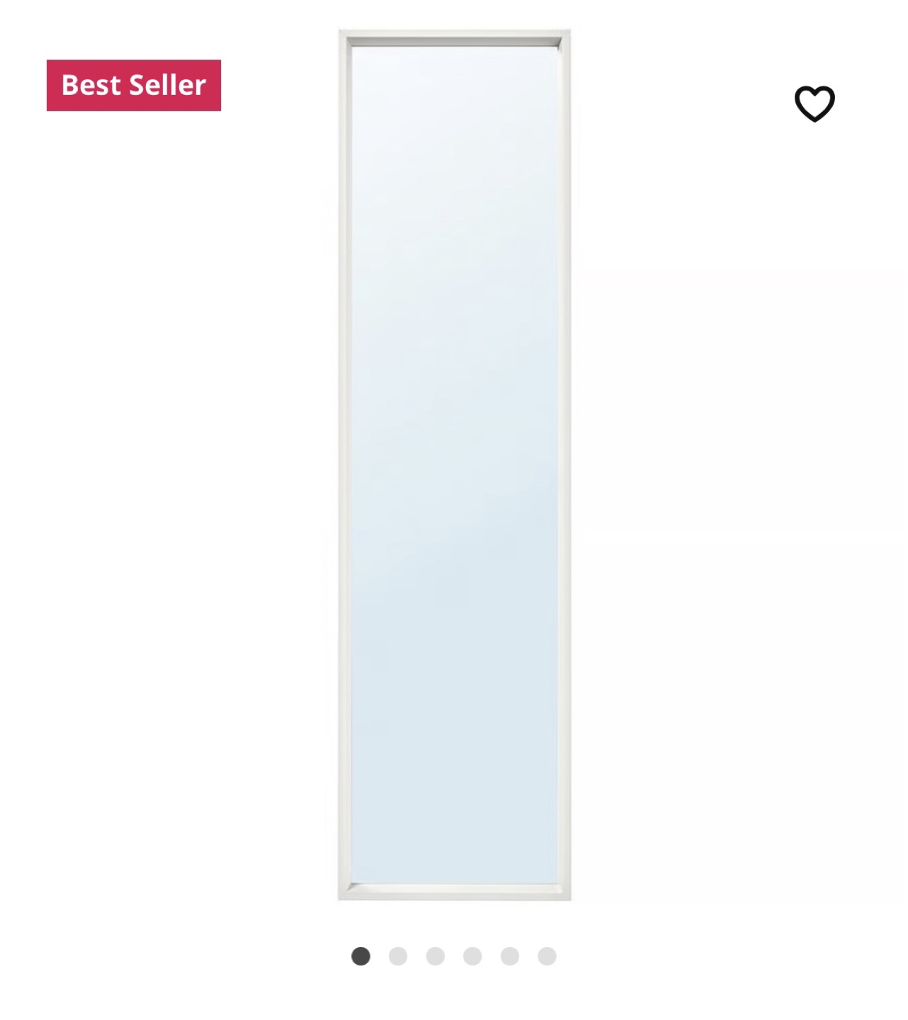 White Mirror 40x150cm