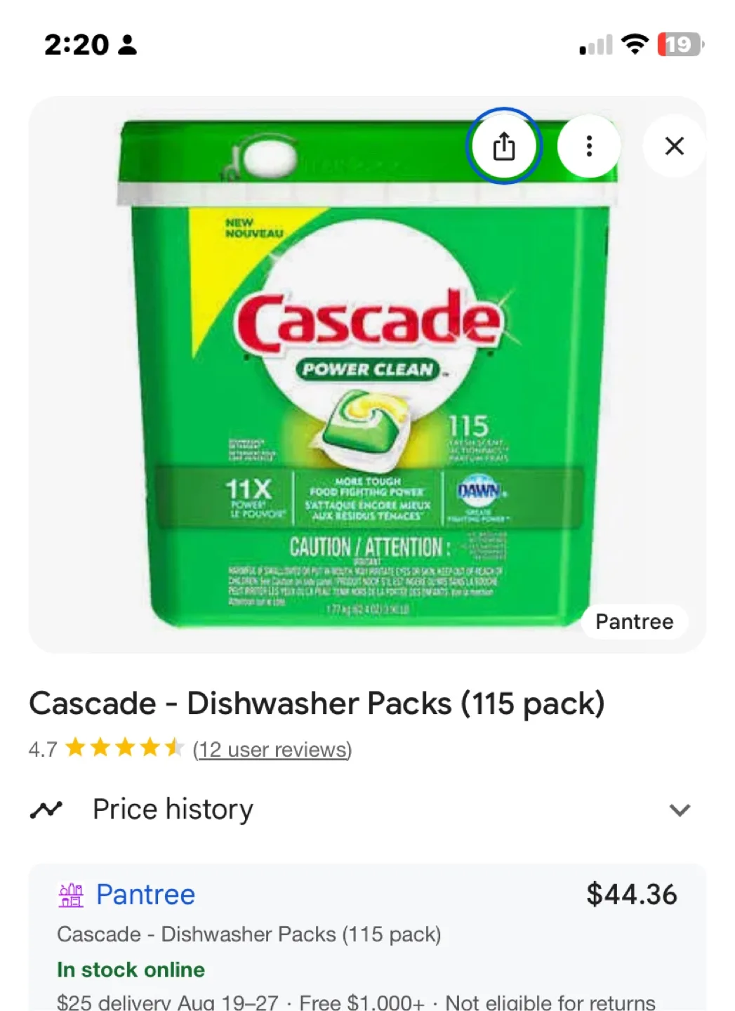 Cascade Platinum Plus Dishwasher Pods image indicator(4)